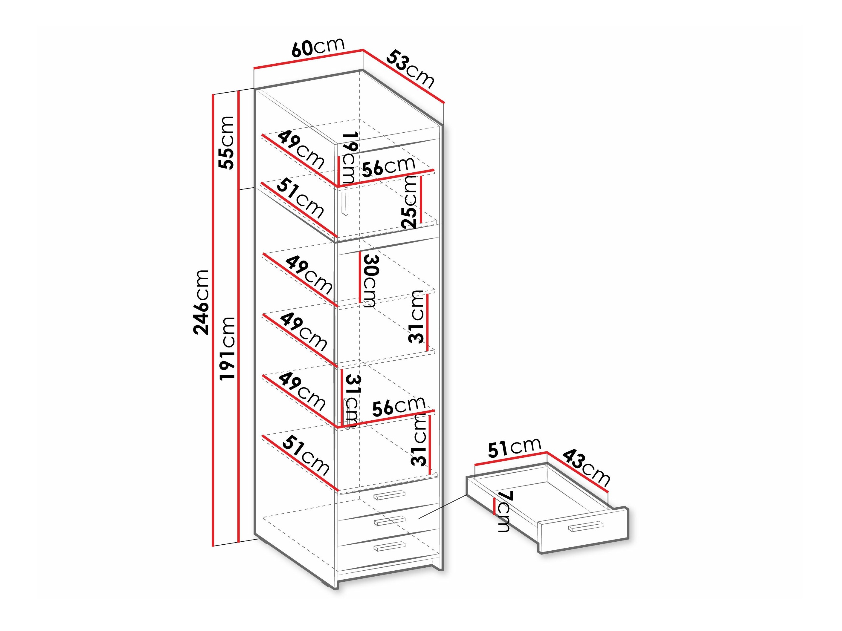 Estante Novduni 111 (Carvalho sonoma)
