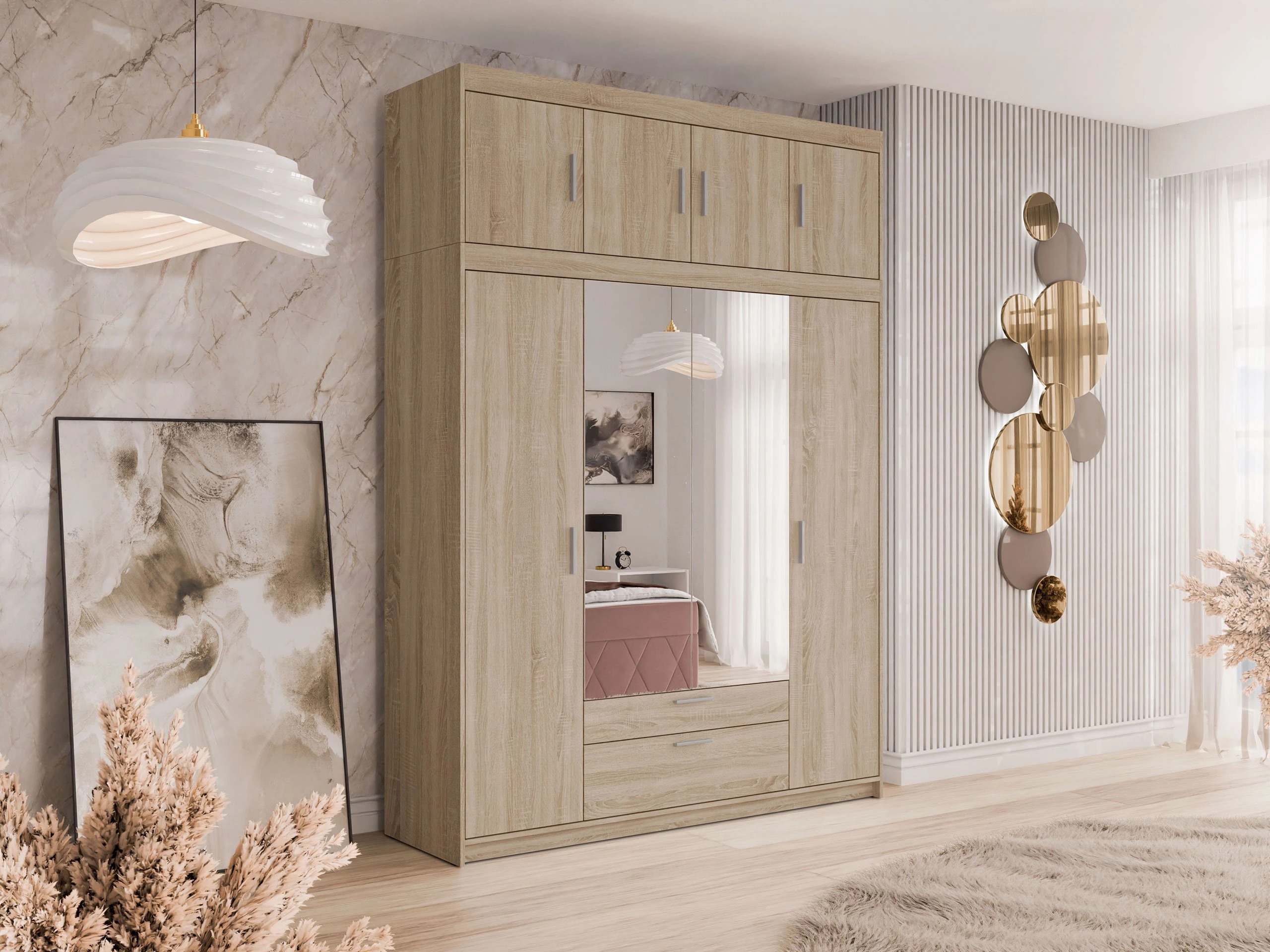 Roupeiro Novduni 109 (Carvalho sonoma)