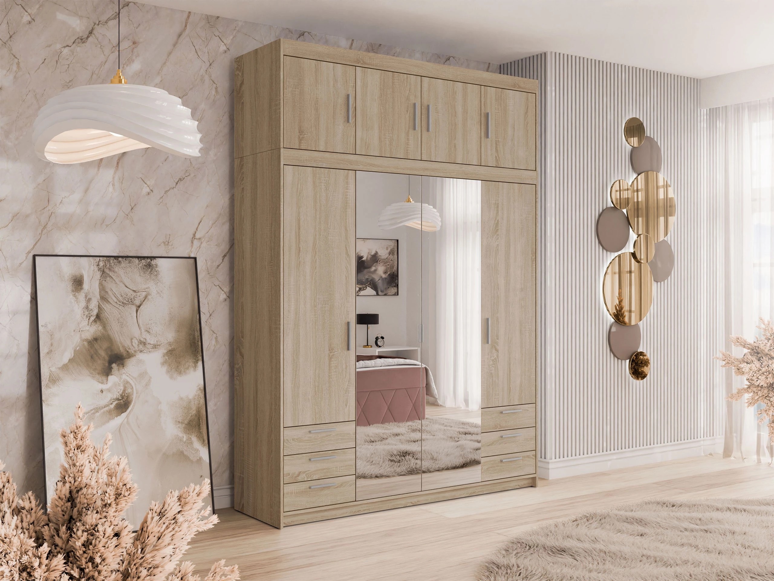 Roupeiro Novduni 120 (Carvalho sonoma)