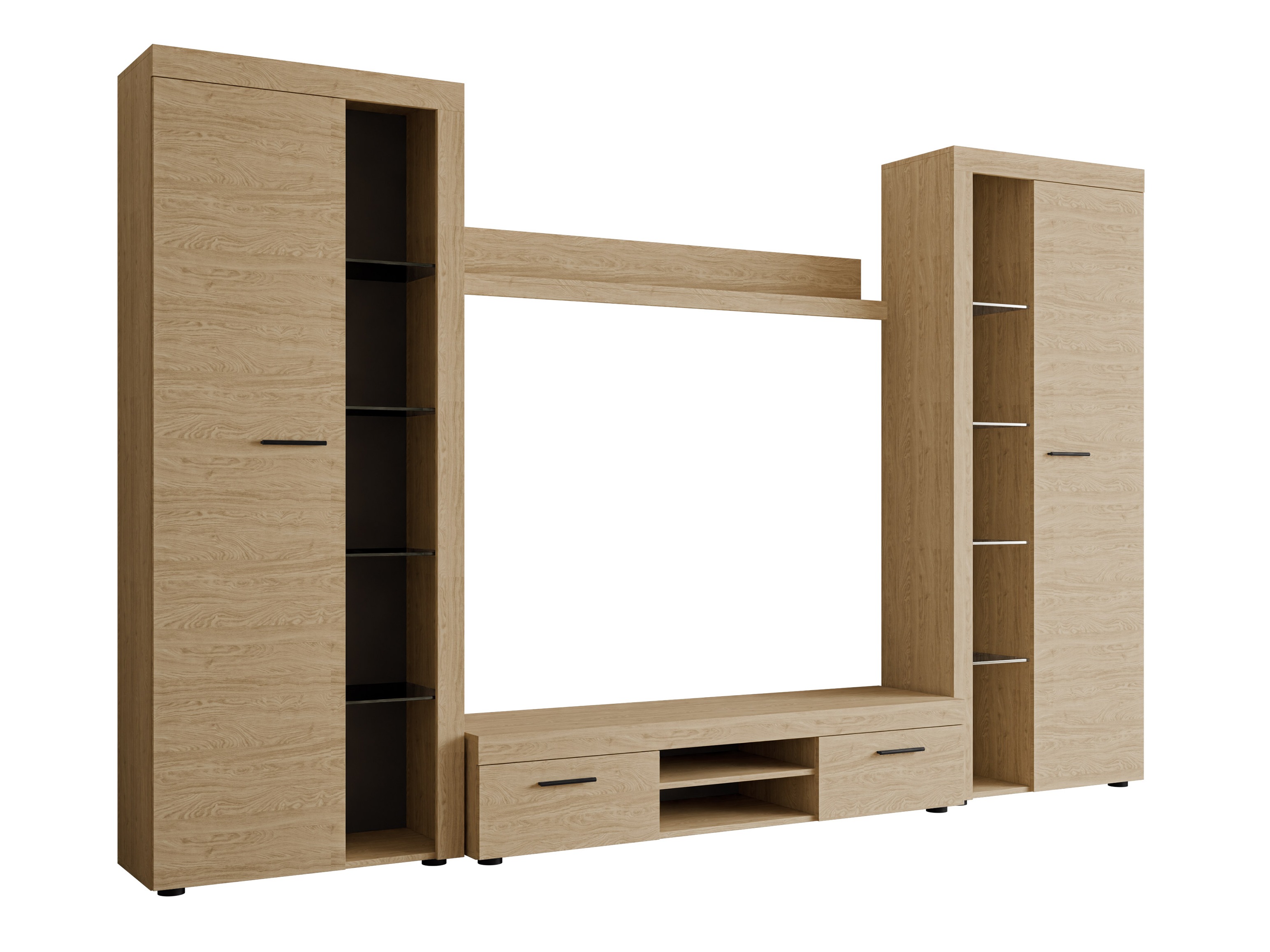 Conjunto para sala de estar Univio II (Carvalho)