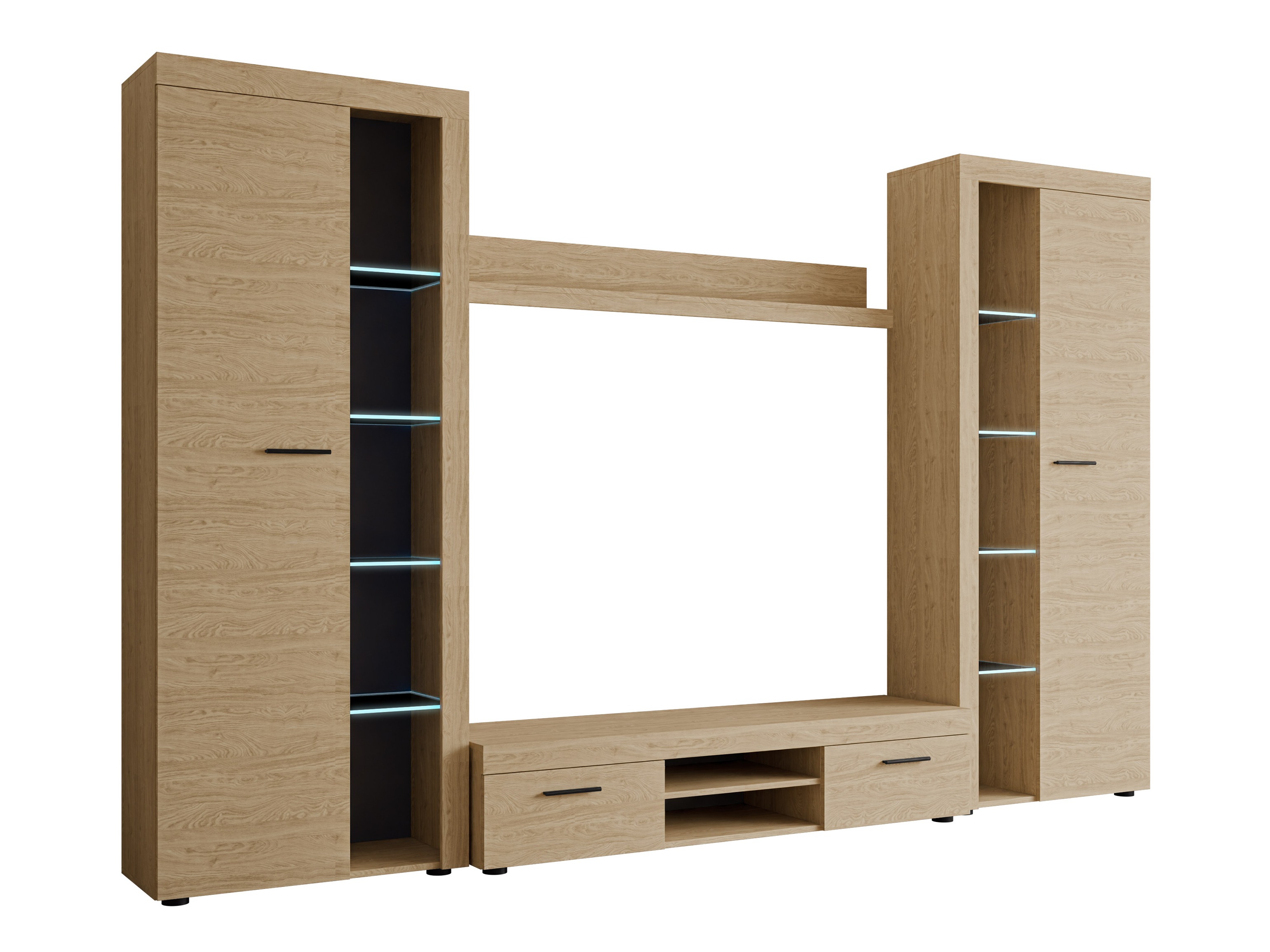 Conjunto para sala de estar Univio II (Carvalho)