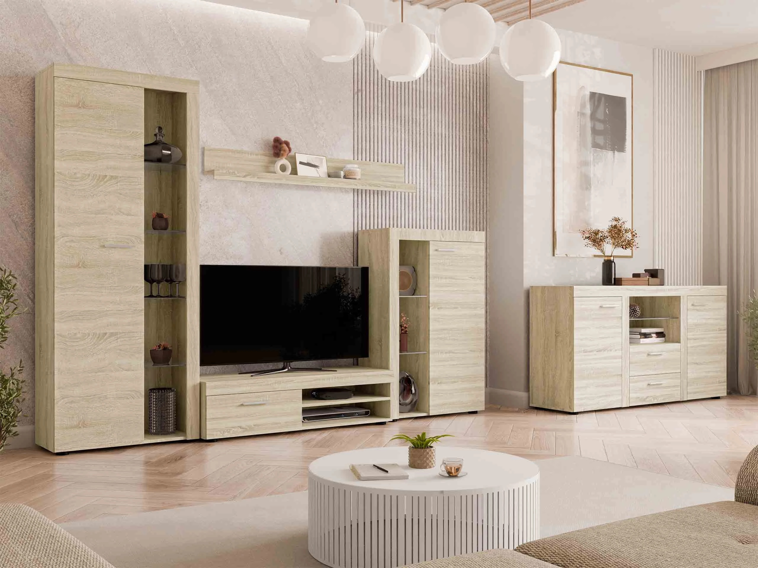 Conjunto para sala de estar Soca (Carvalho sonoma)