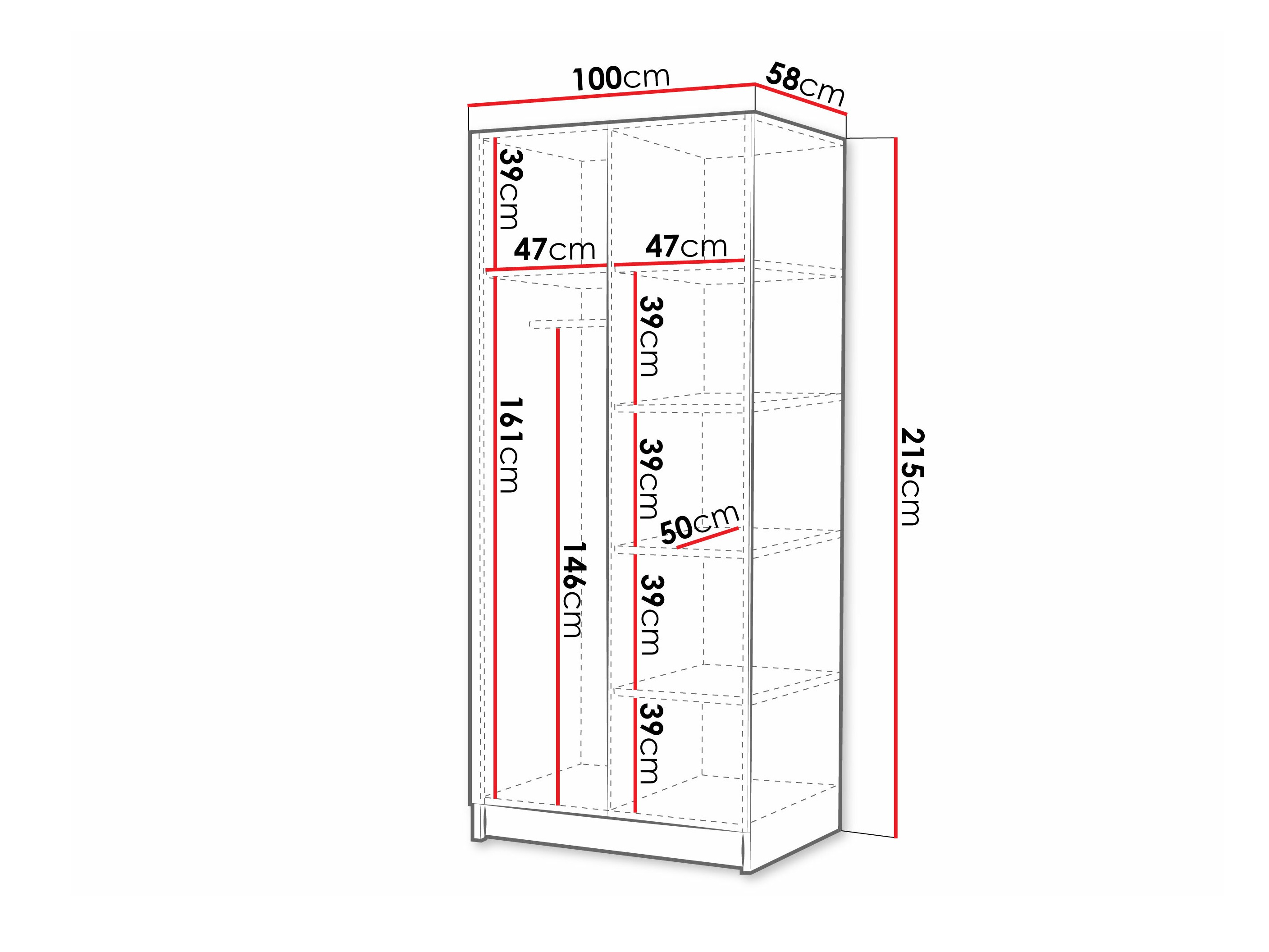 Roupeiro Closico 195 (Caxemira + Dourado)