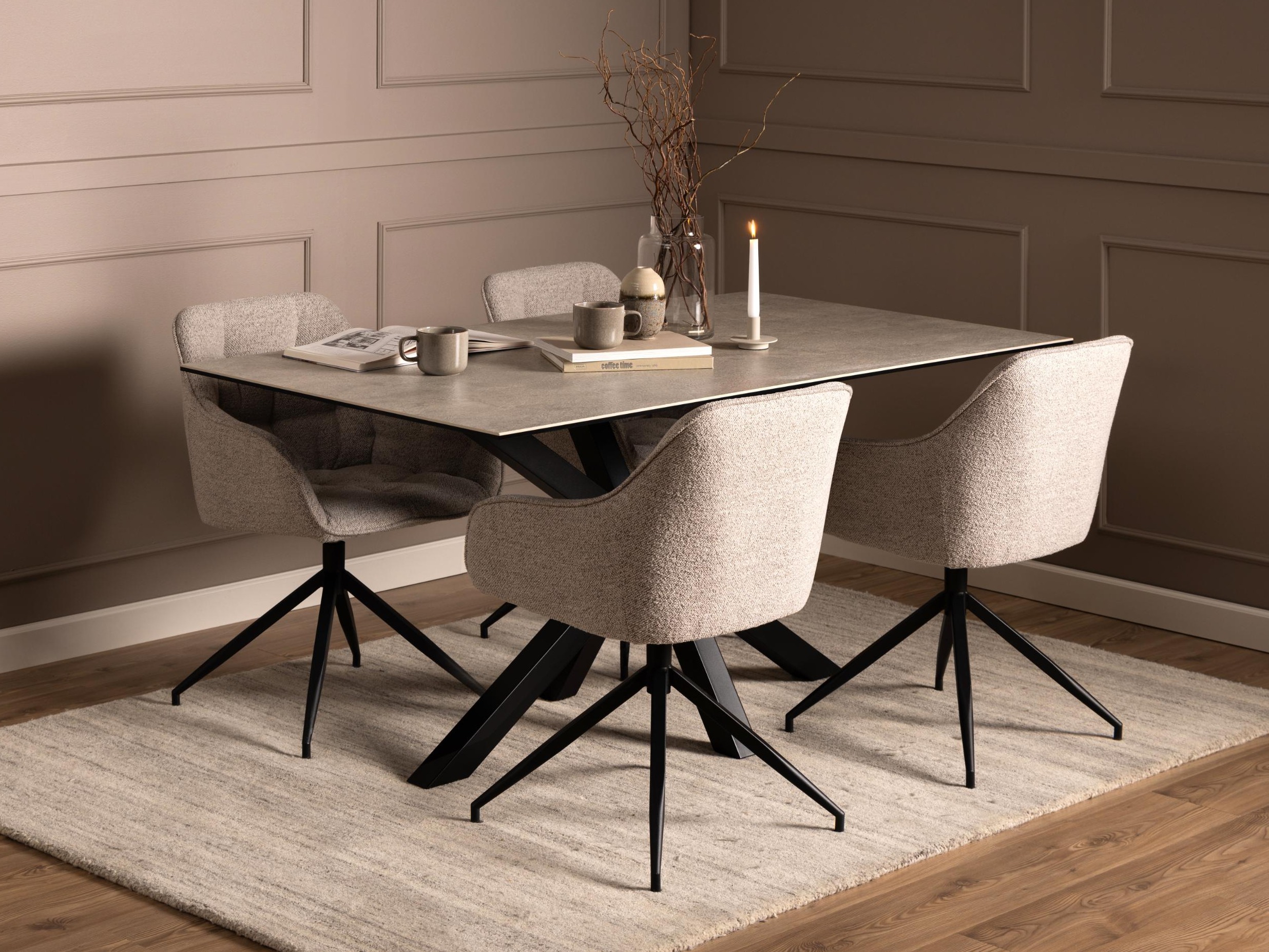 Mesa Norsica 446 (Cinzento + Preto)