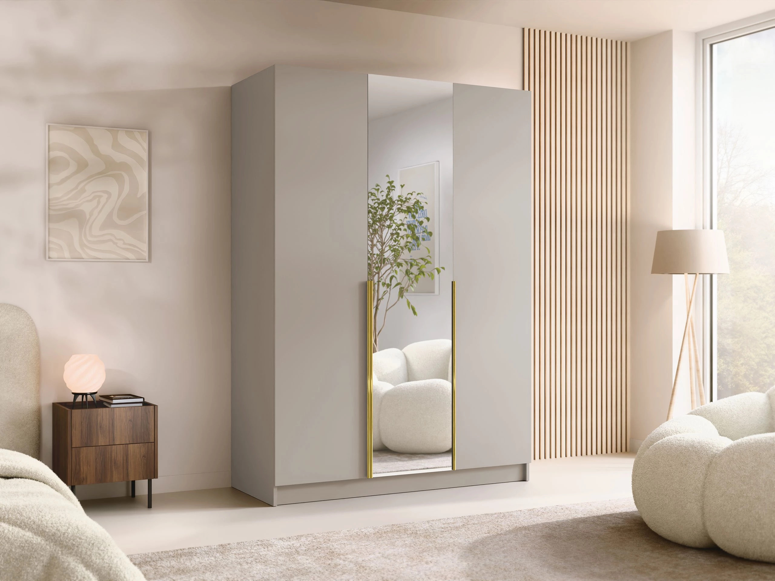 Roupeiro Closico Decoron II (Caxemira + Dourado)