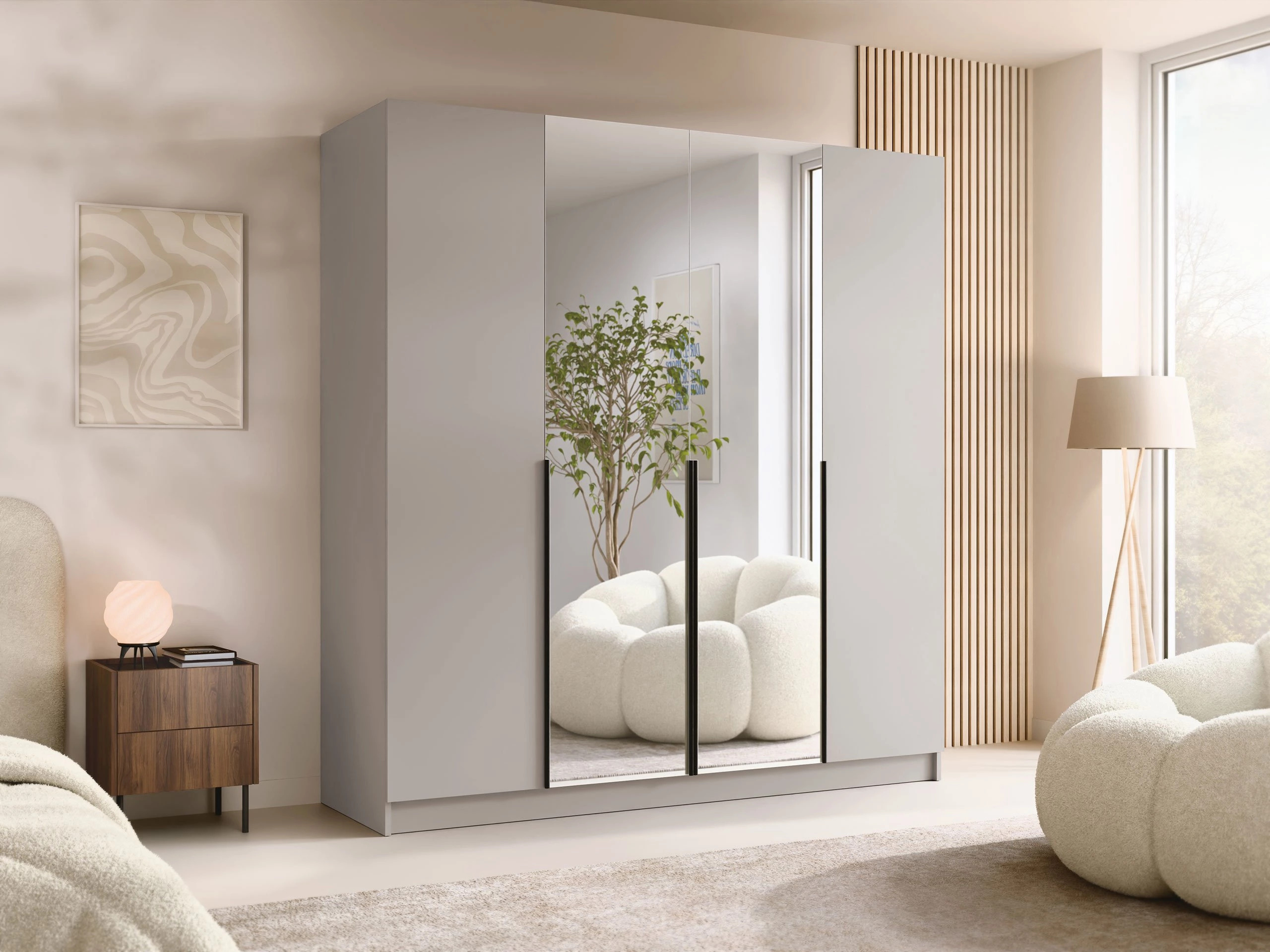 Roupeiro Closico Navor II (Caxemira + Preto)