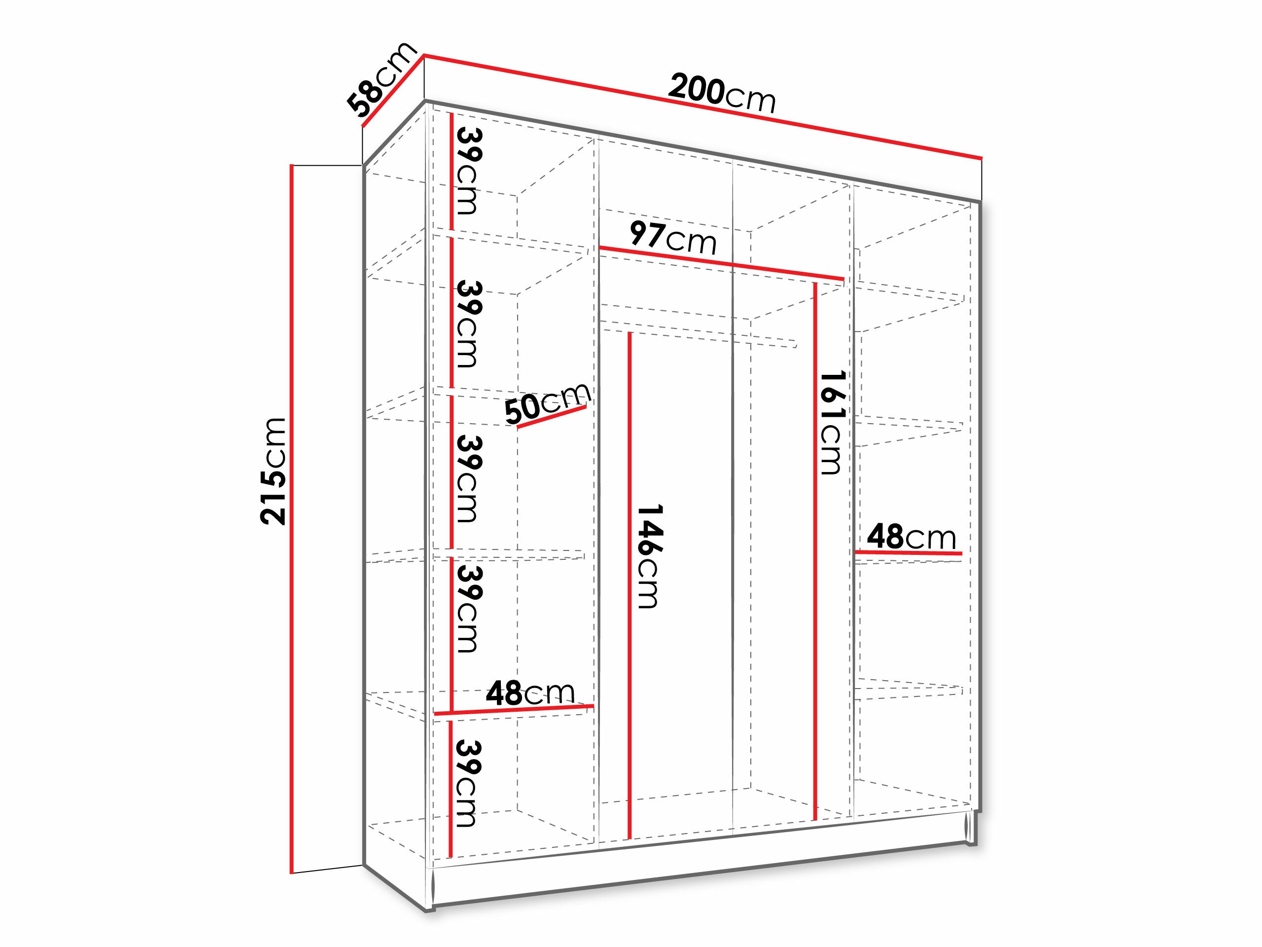 Roupeiro Closico Navor III (Caxemira + Dourado)