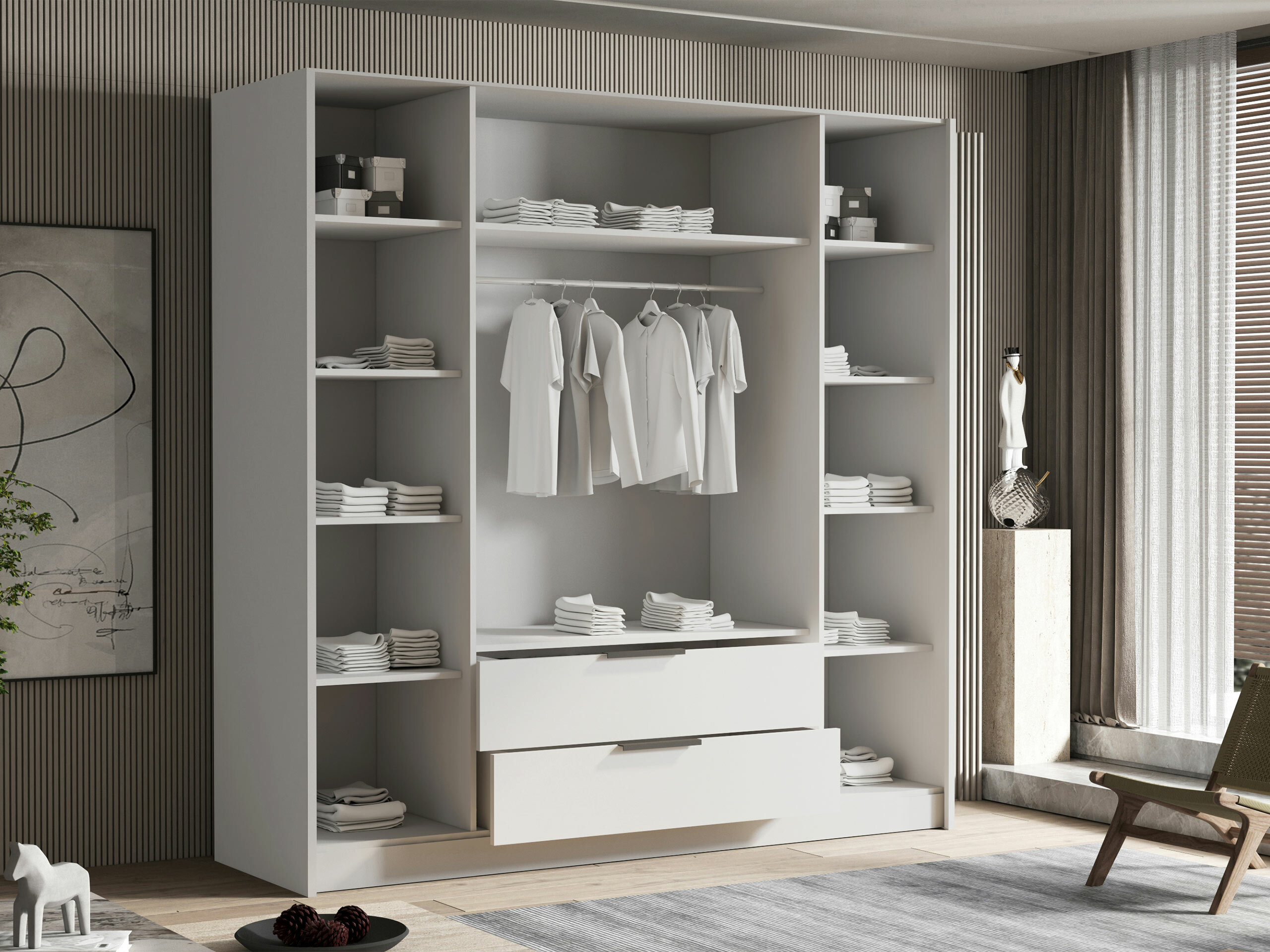 Roupeiro Closico Cadron I (Branco)