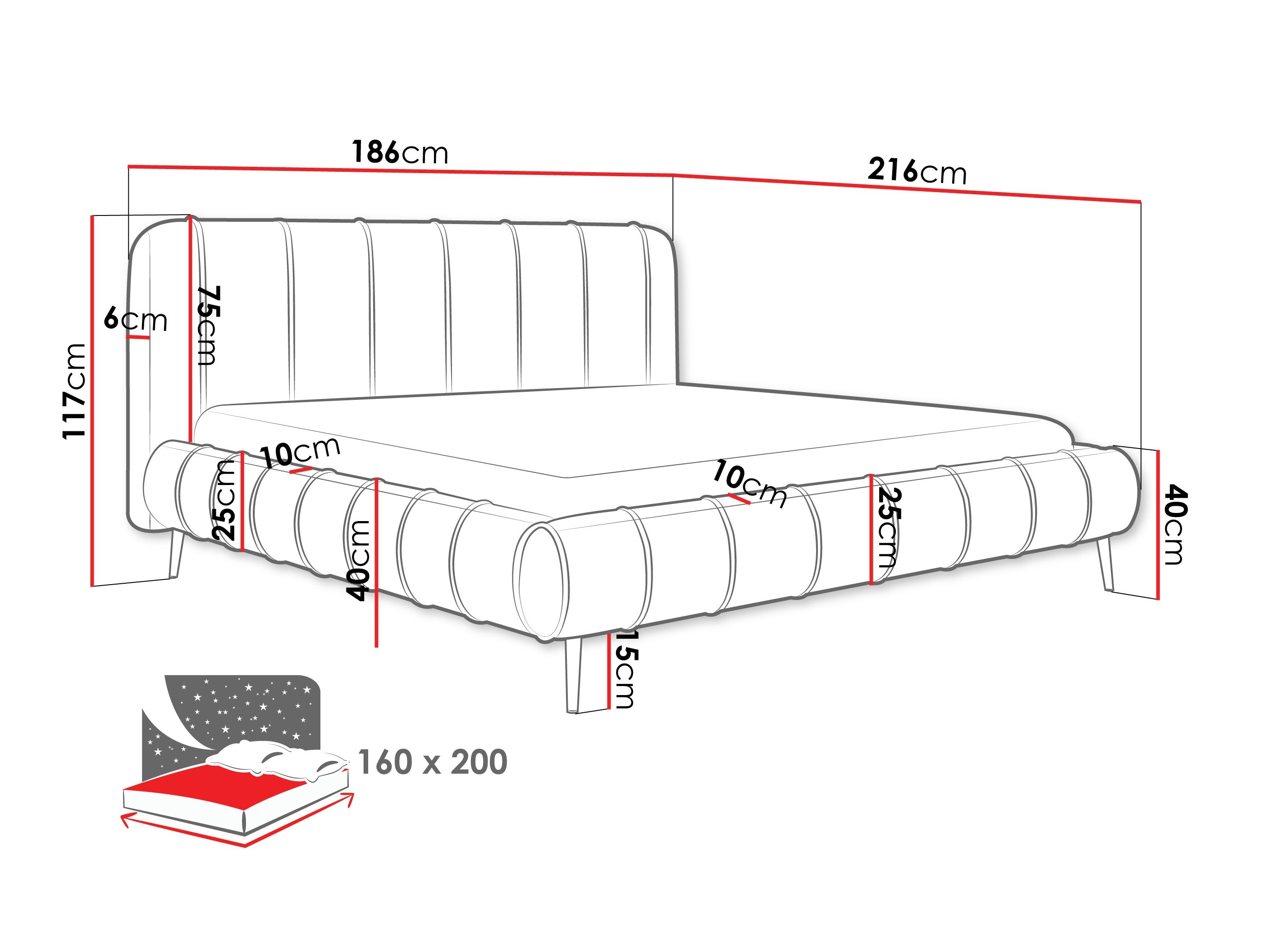 Cama Hesperia 128 (Paros 02)