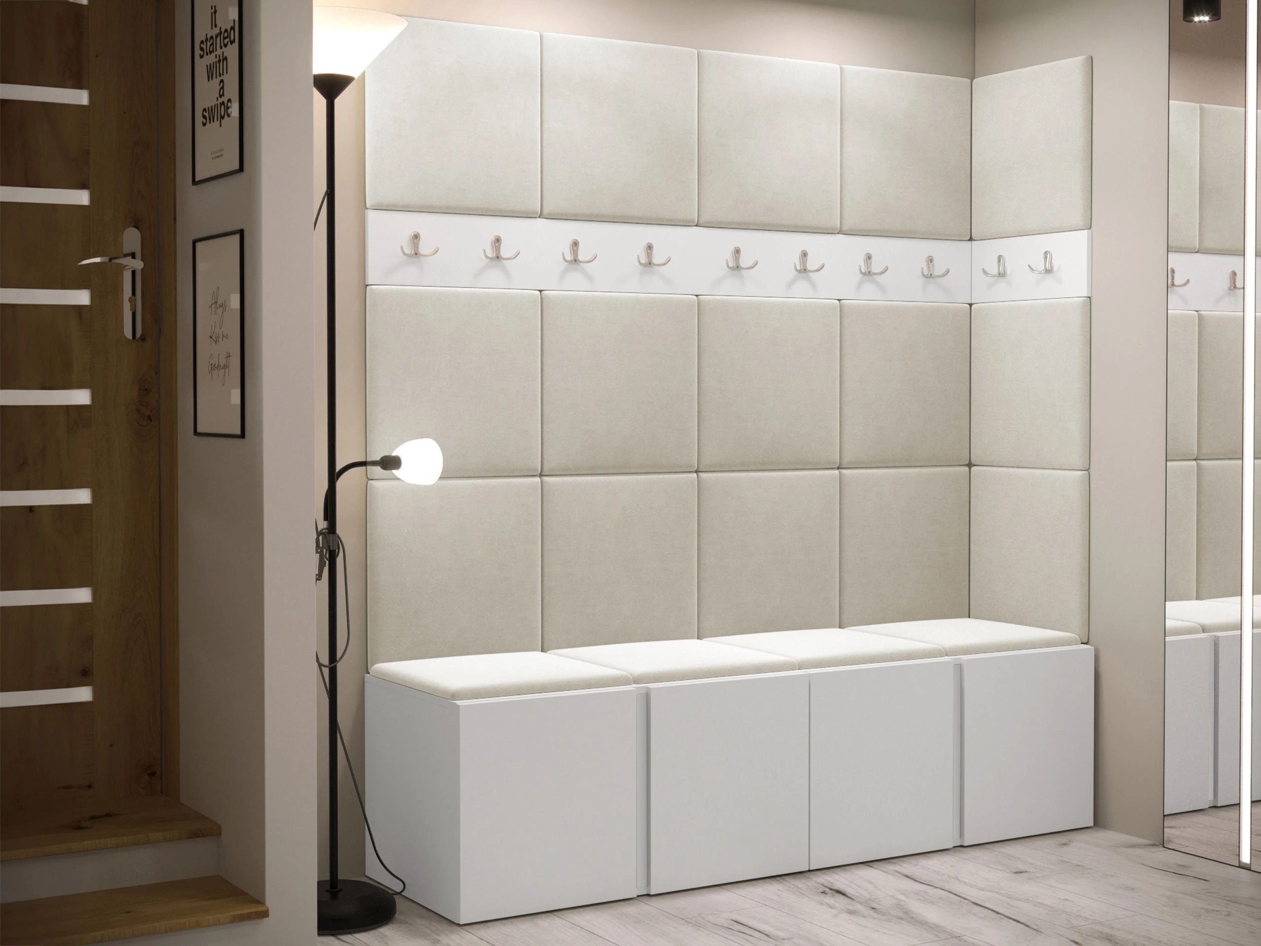 Conjunto para corredor Pinis II (Branco)