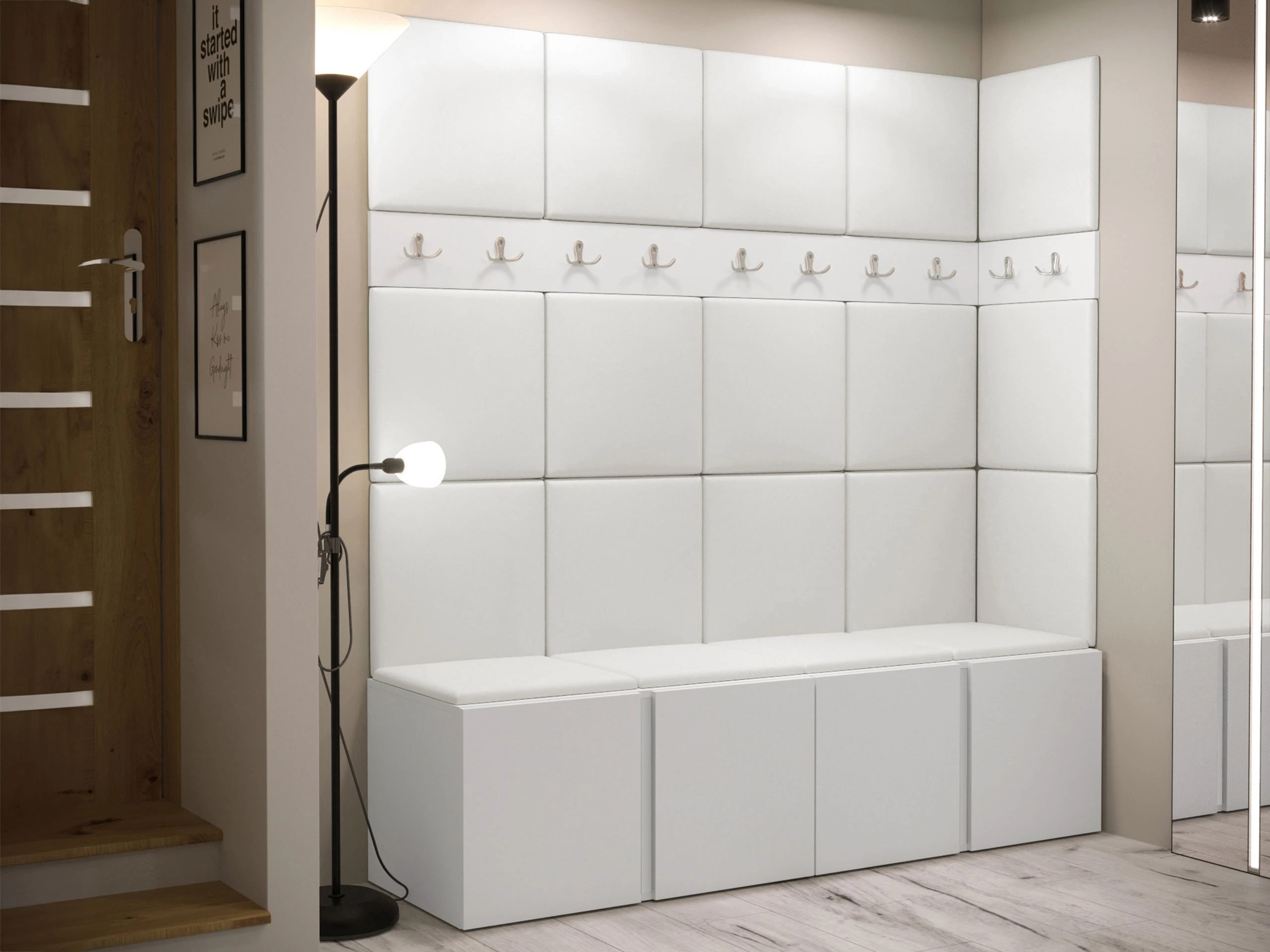 Conjunto para corredor Pinis II (Eco couro Soft 017)
