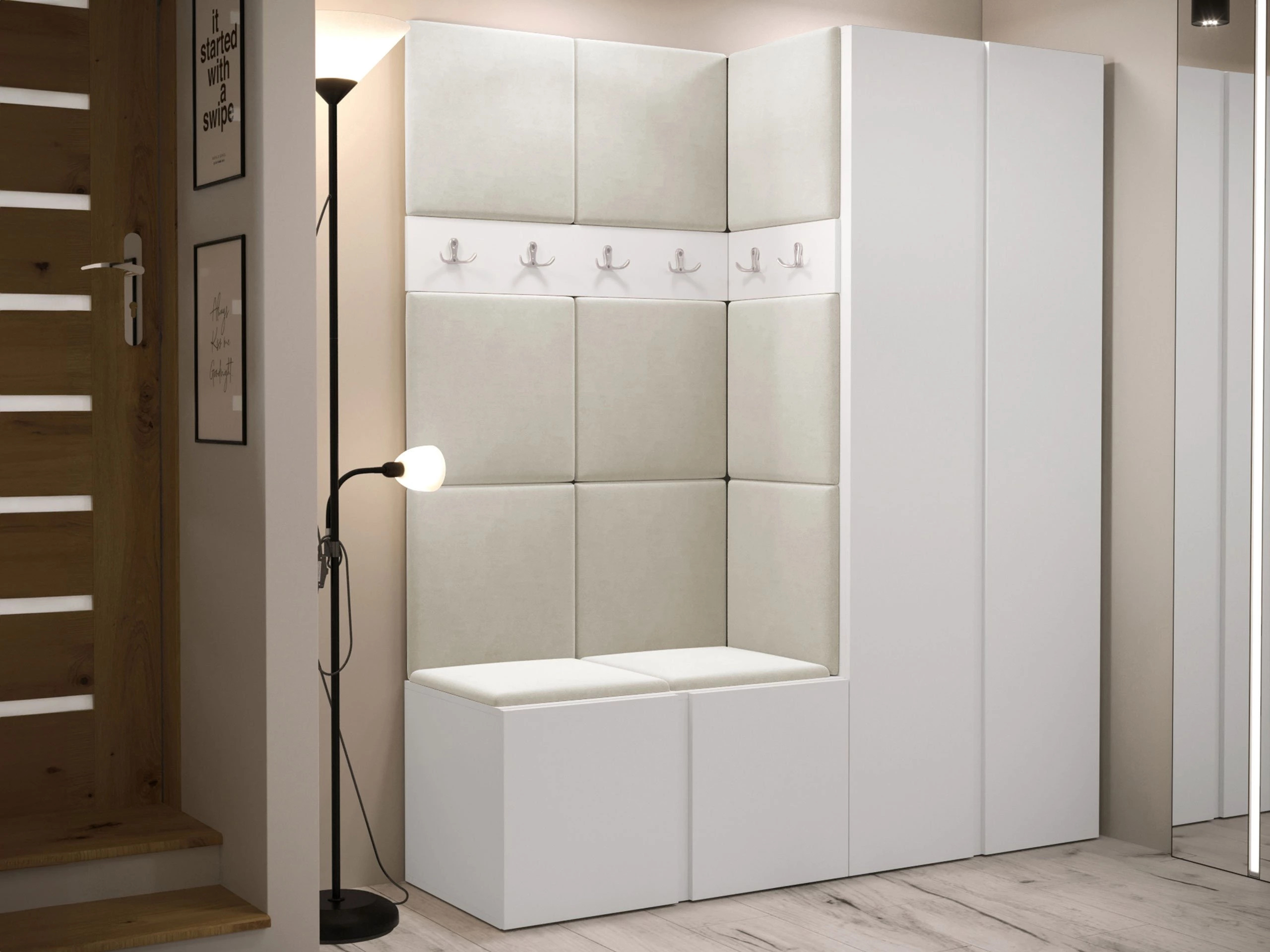 Conjunto para corredor Pinis III (Branco)