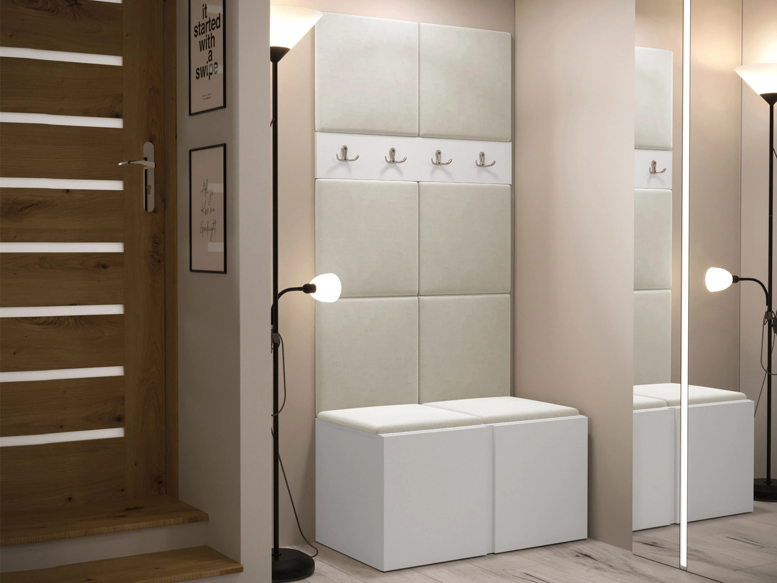 Conjunto para corredor Pinis IV (Branco)