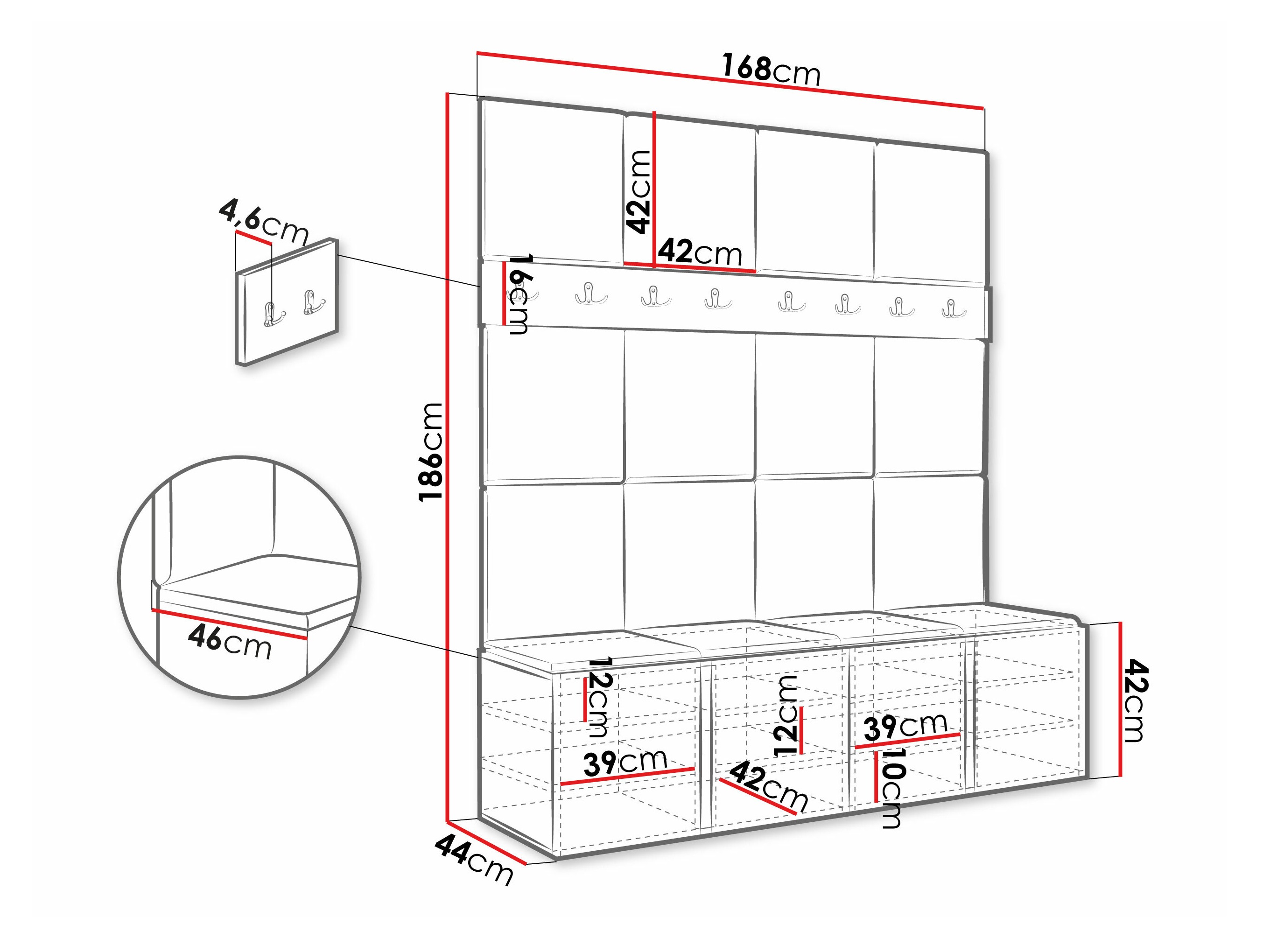 Conjunto para corredor Hartford 268 (Manila 02)