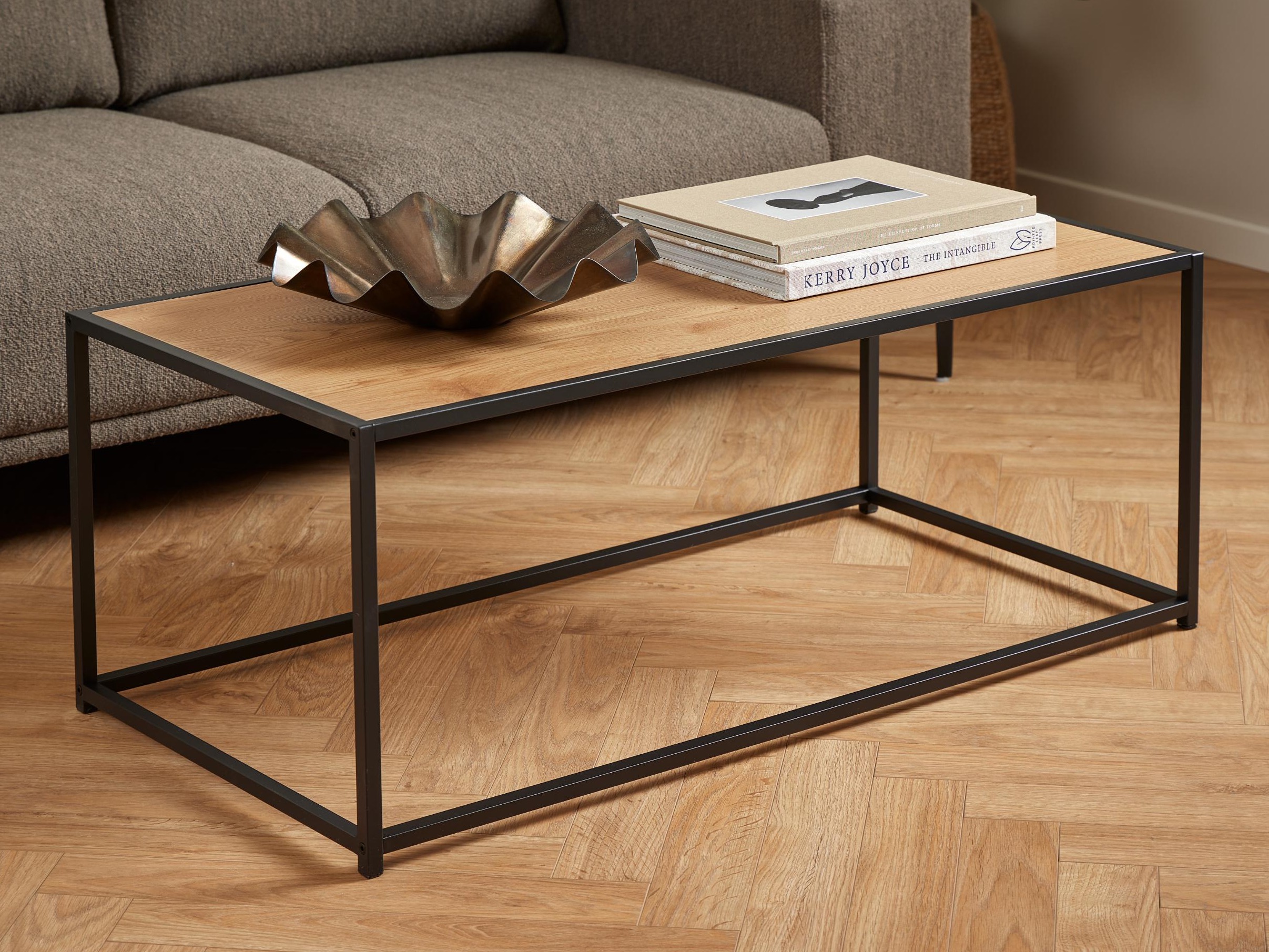 Mesa de centro Norsica Sevferi 147 (Carvalho selvagem + Preto)