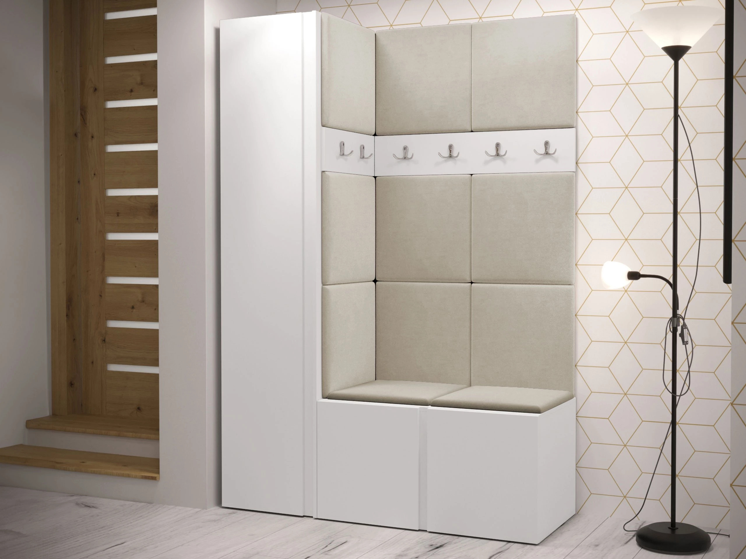 Conjunto para corredor Pinis IX (Branco)