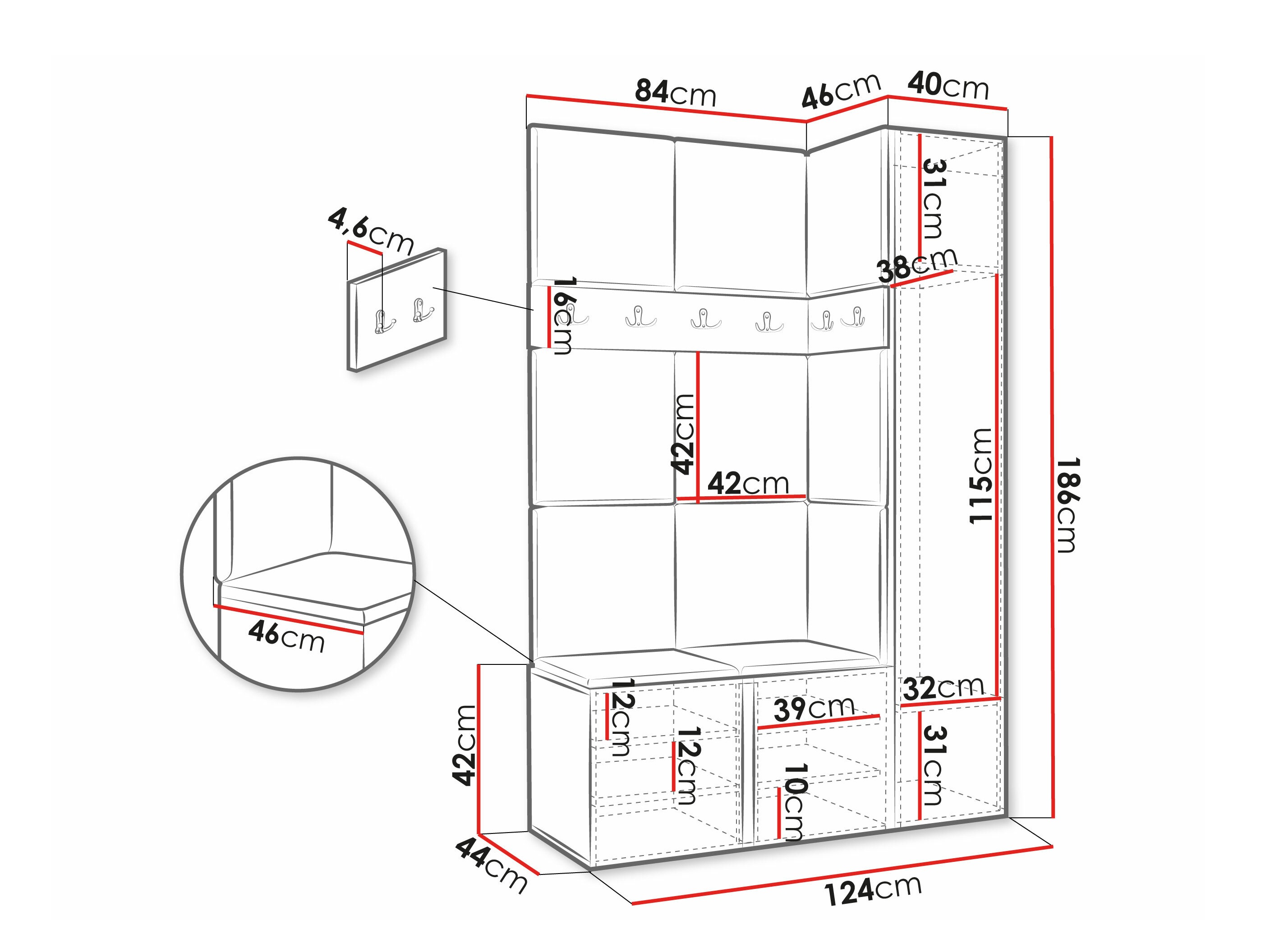 Conjunto para corredor Hartford 277 (Manila 02)