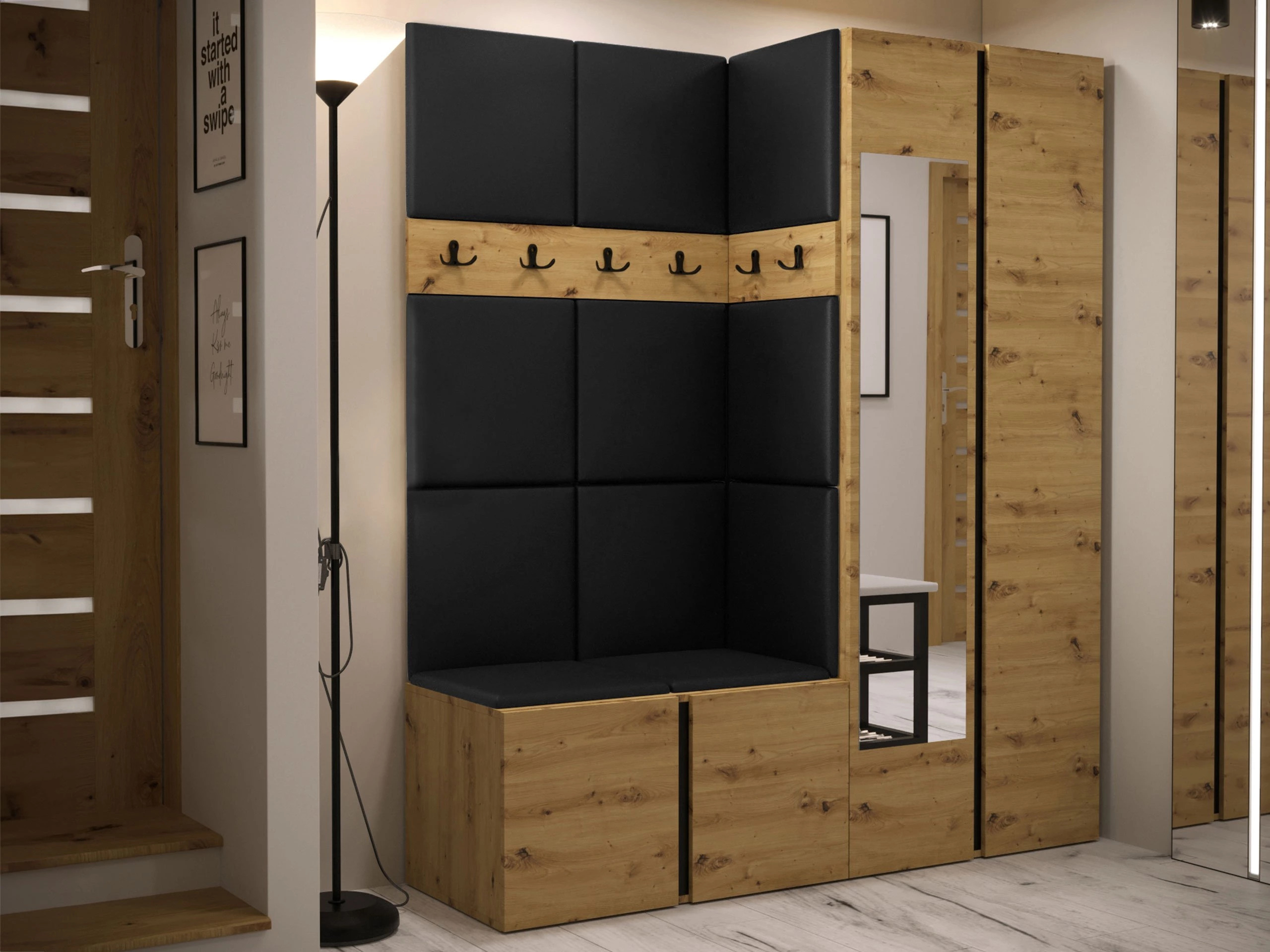 Conjunto para corredor Pinis X (Eco couro Soft 011)