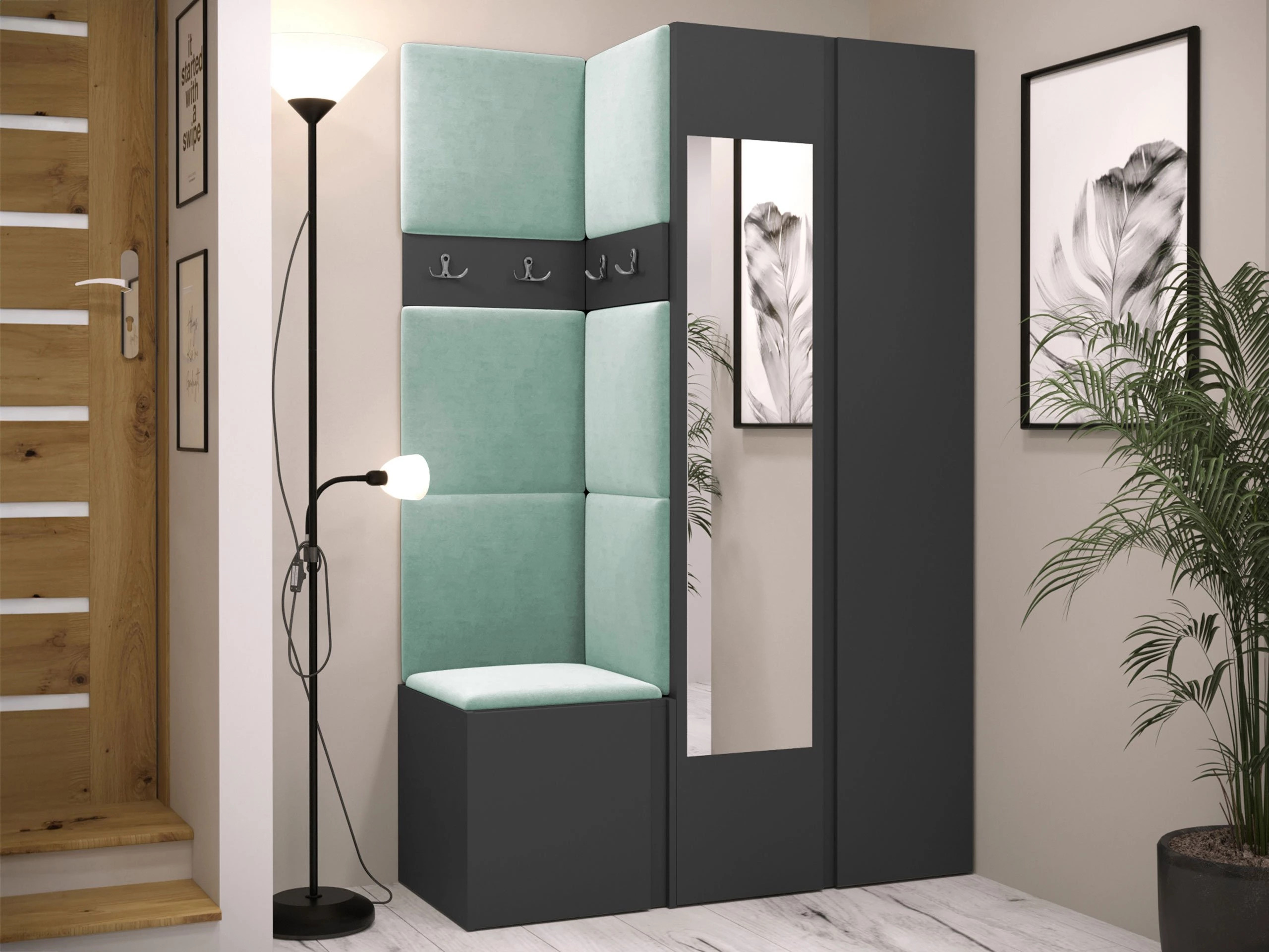 Conjunto para corredor Pinis XXVI (Grafite)