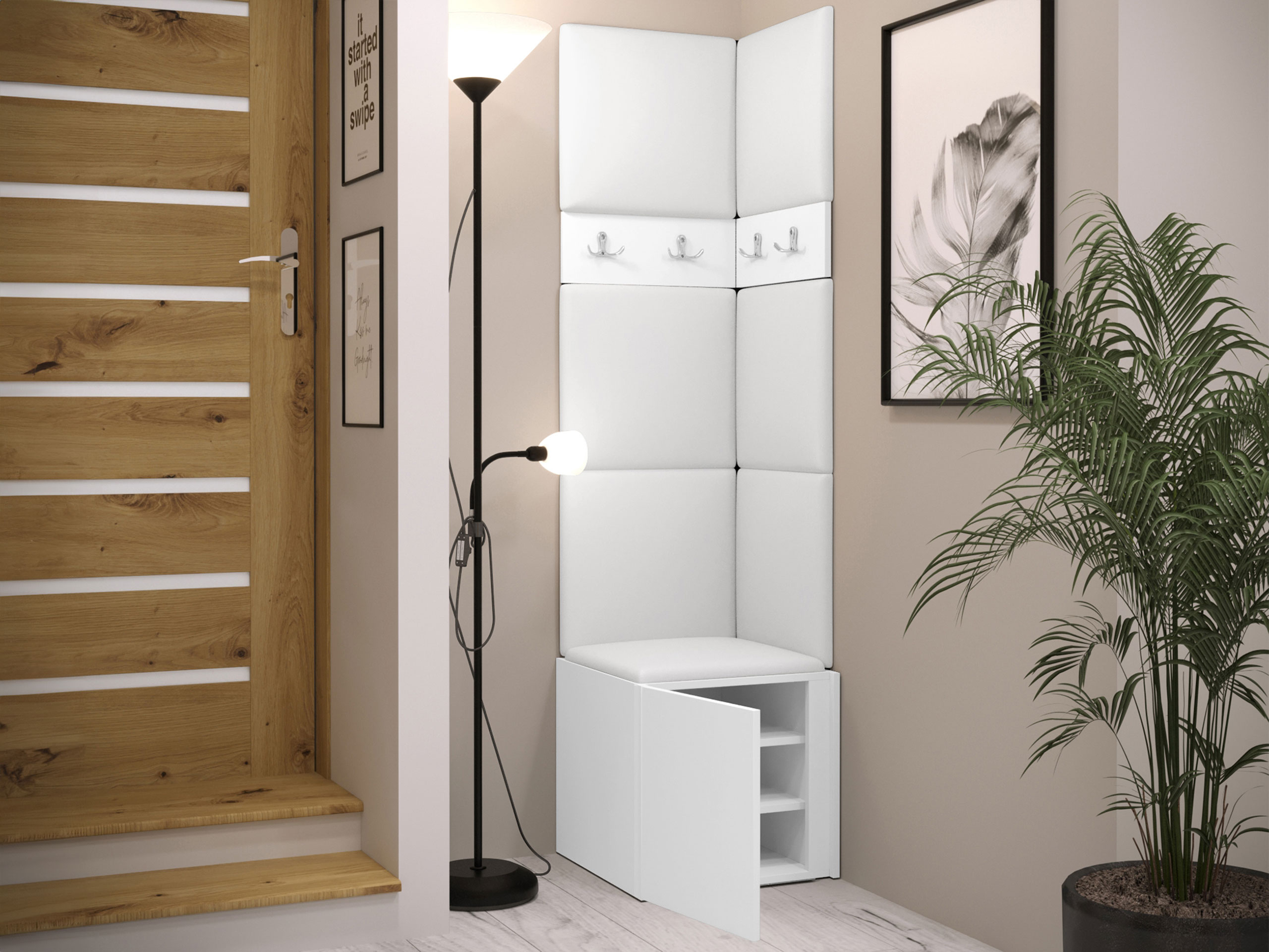 Conjunto para corredor Pinis XXI (Branco)