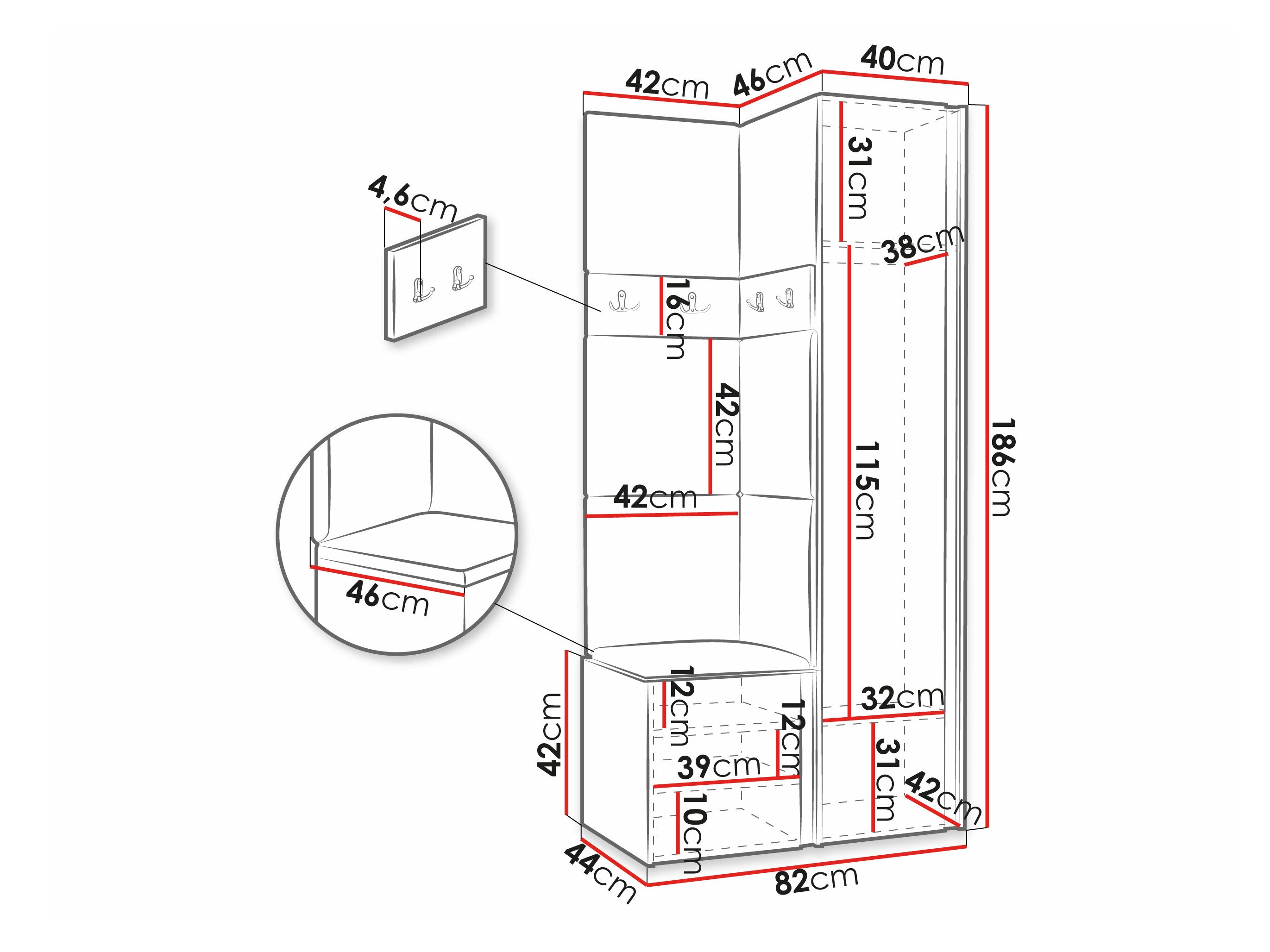 Conjunto para corredor Pinis XXIV (Eco couro Soft 017)
