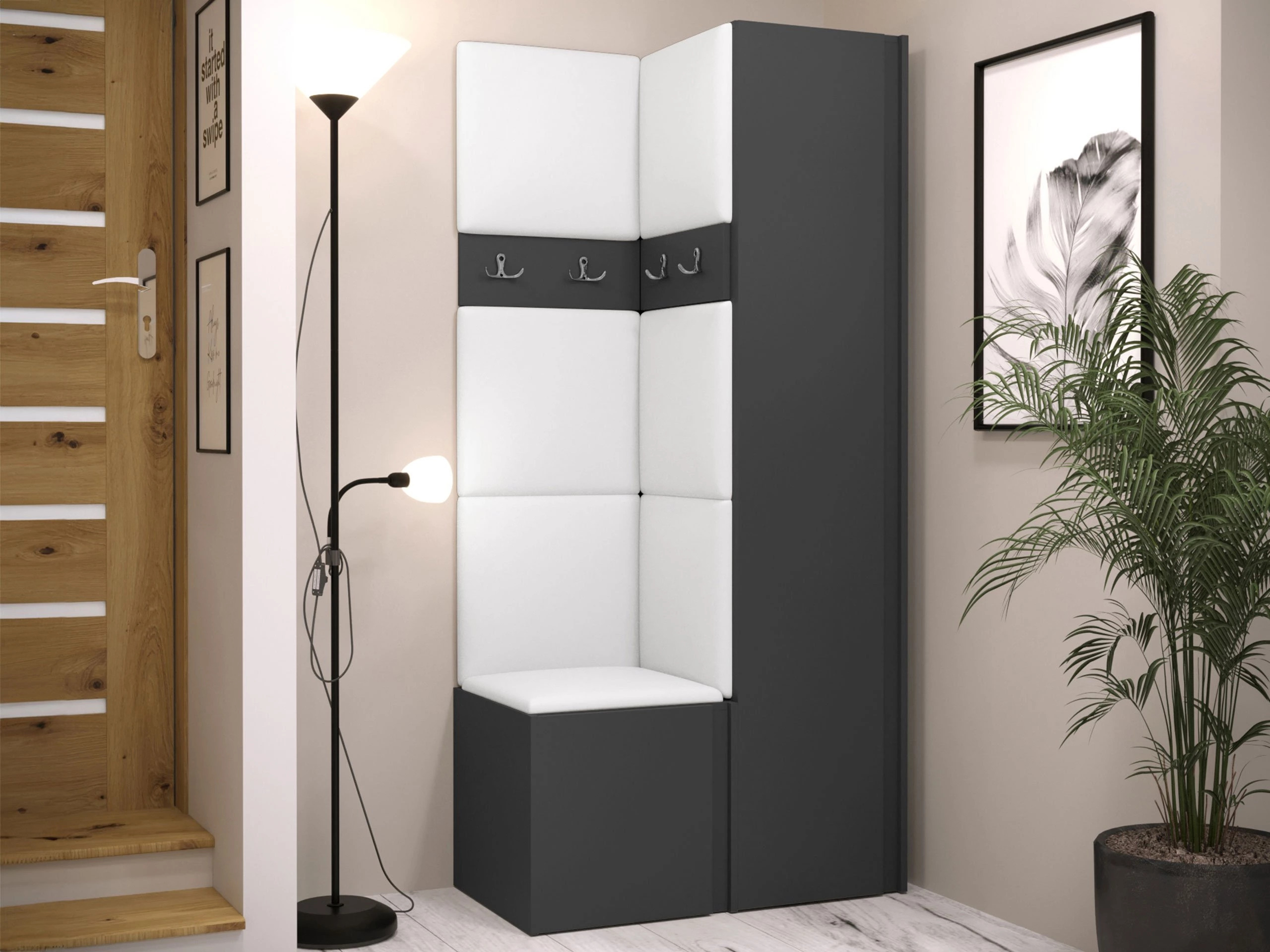 Conjunto para corredor Pinis XXIV (Grafite)