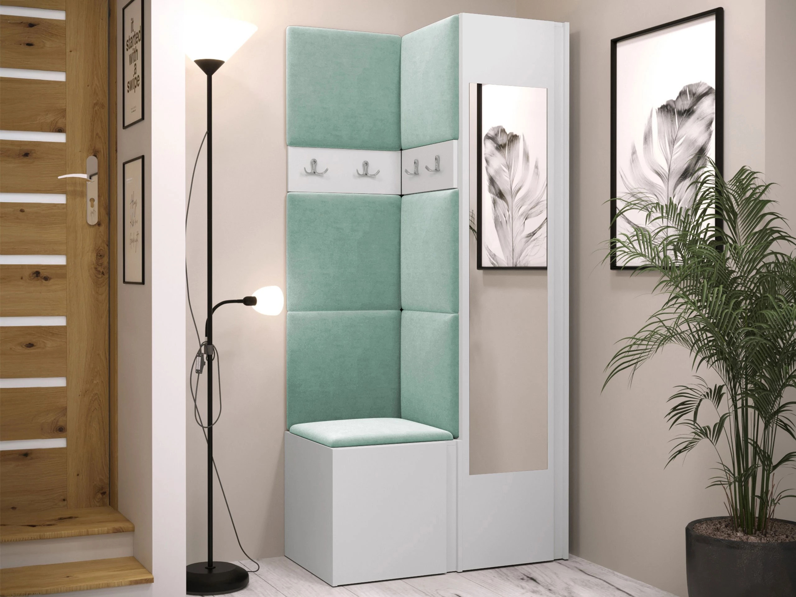 Conjunto para corredor Hartford 354 (Branco)