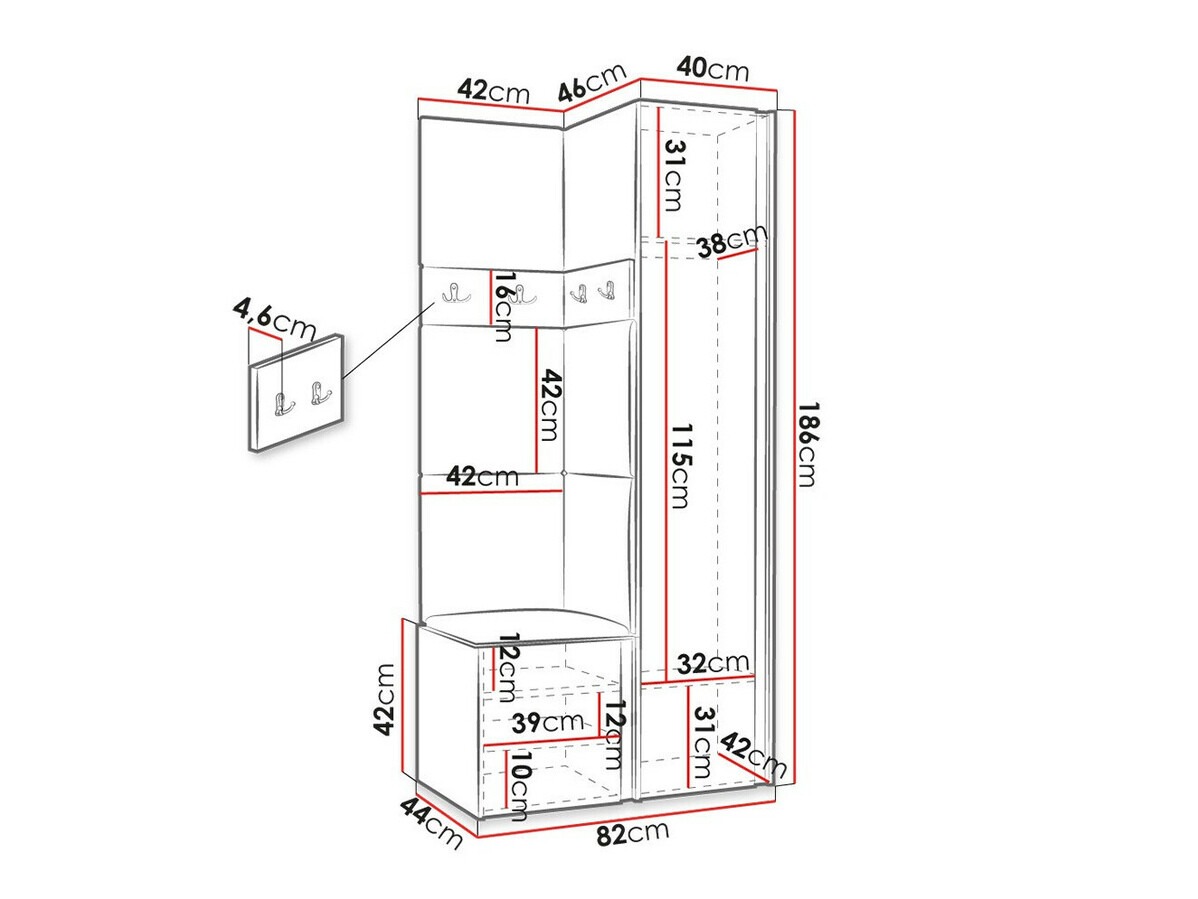 Conjunto para corredor Pinis XXV (Eco couro Soft 017)
