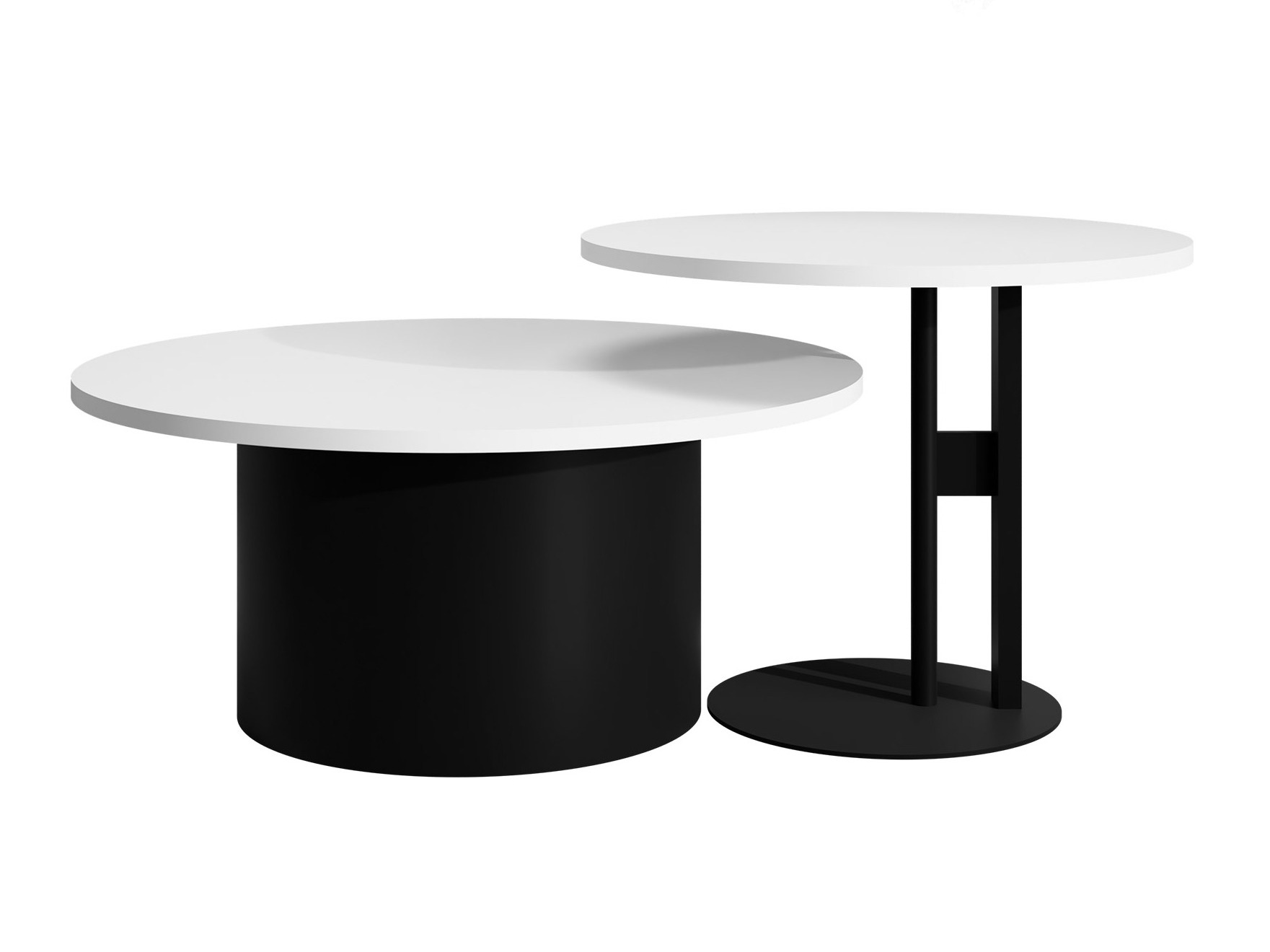 Conjunto de mesa de centro Oswego 159 (Branco)