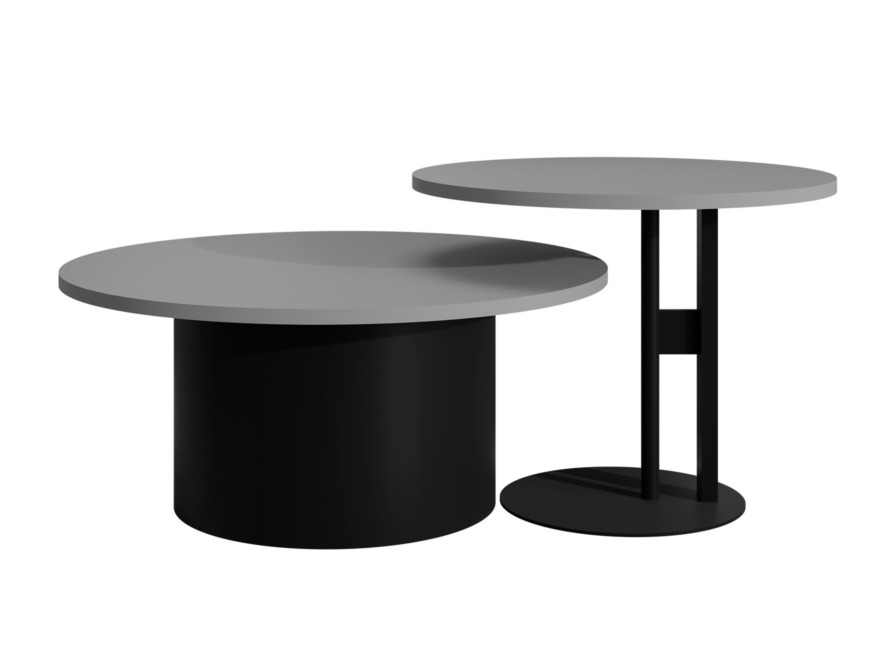 Conjunto de mesa de centro Oswego 159 (Grafite)