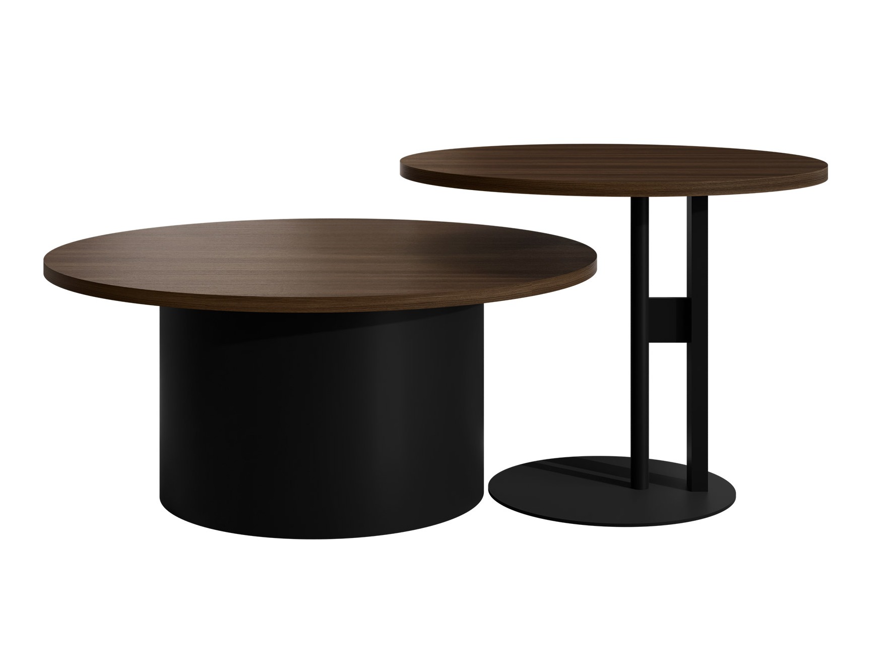 Conjunto de mesa de centro Oswego 159 (Nogueira)