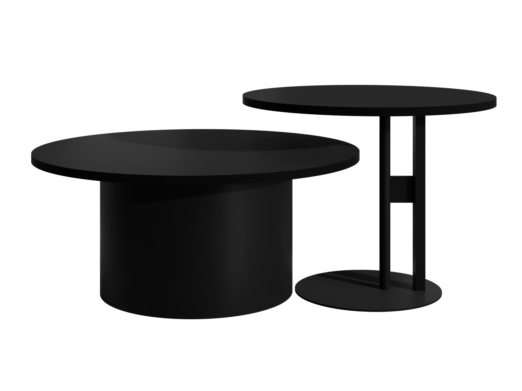 Conjunto de mesa de centro Oswego 159 (Preto)