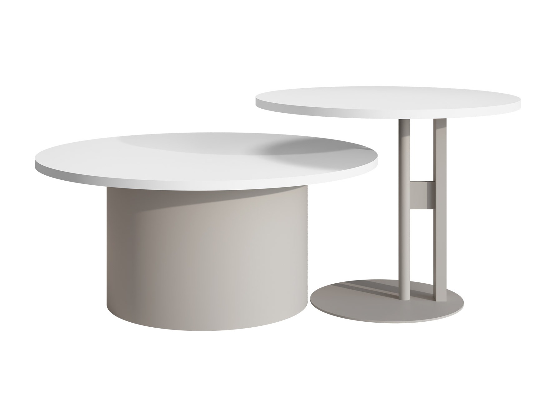 Conjunto de mesa de centro Oswego 160 (Branco)