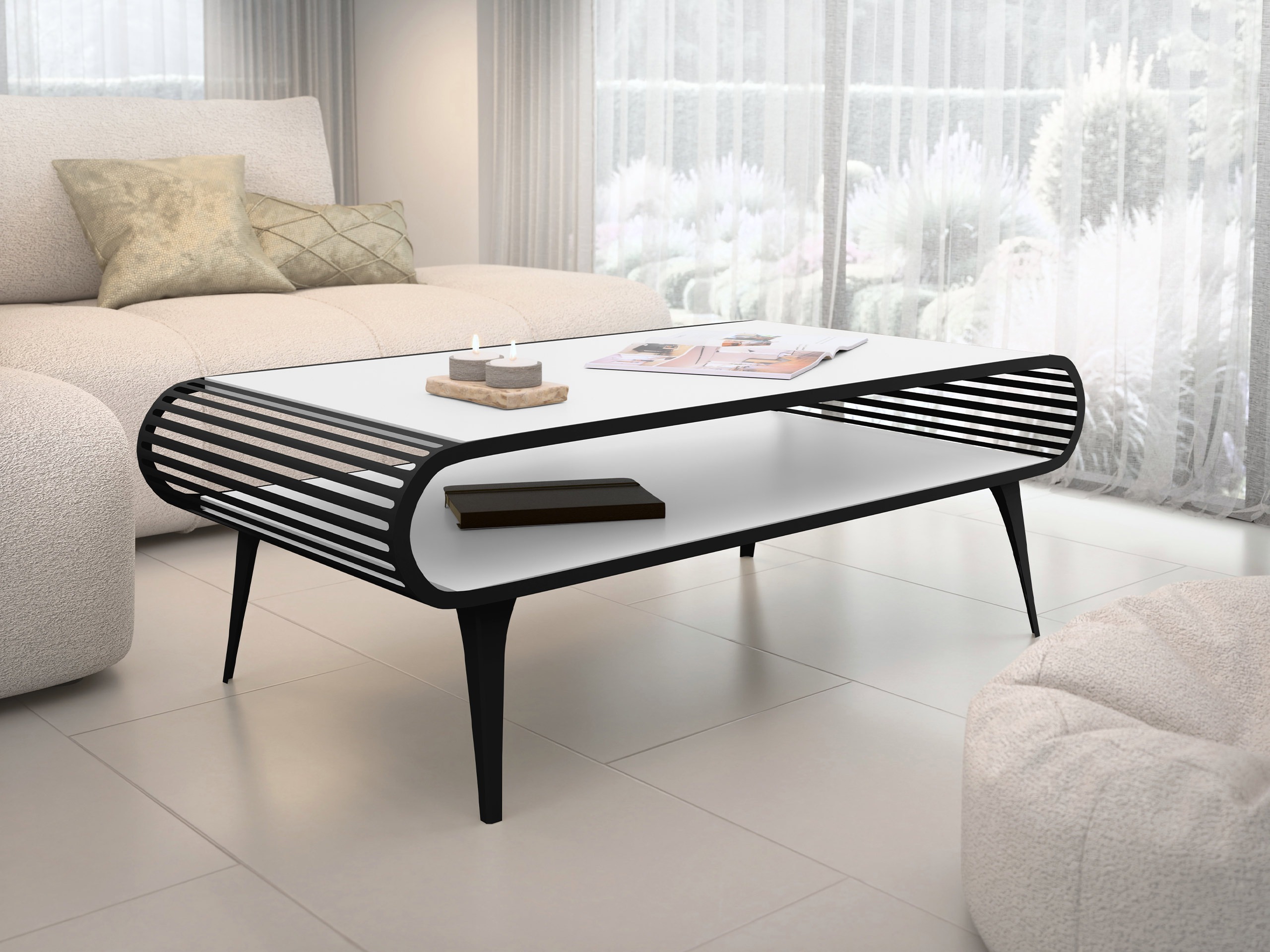 Mesa de centro Oswego 161 (Branco)