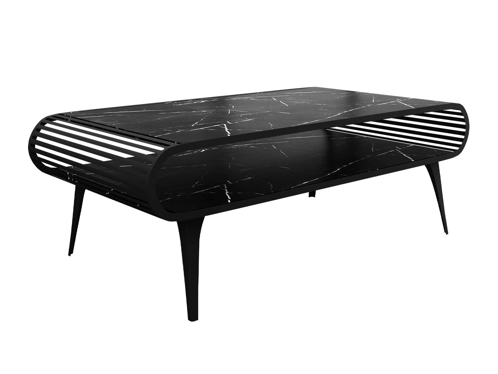 Mesa de centro Oswego 161 (Mármore preto)