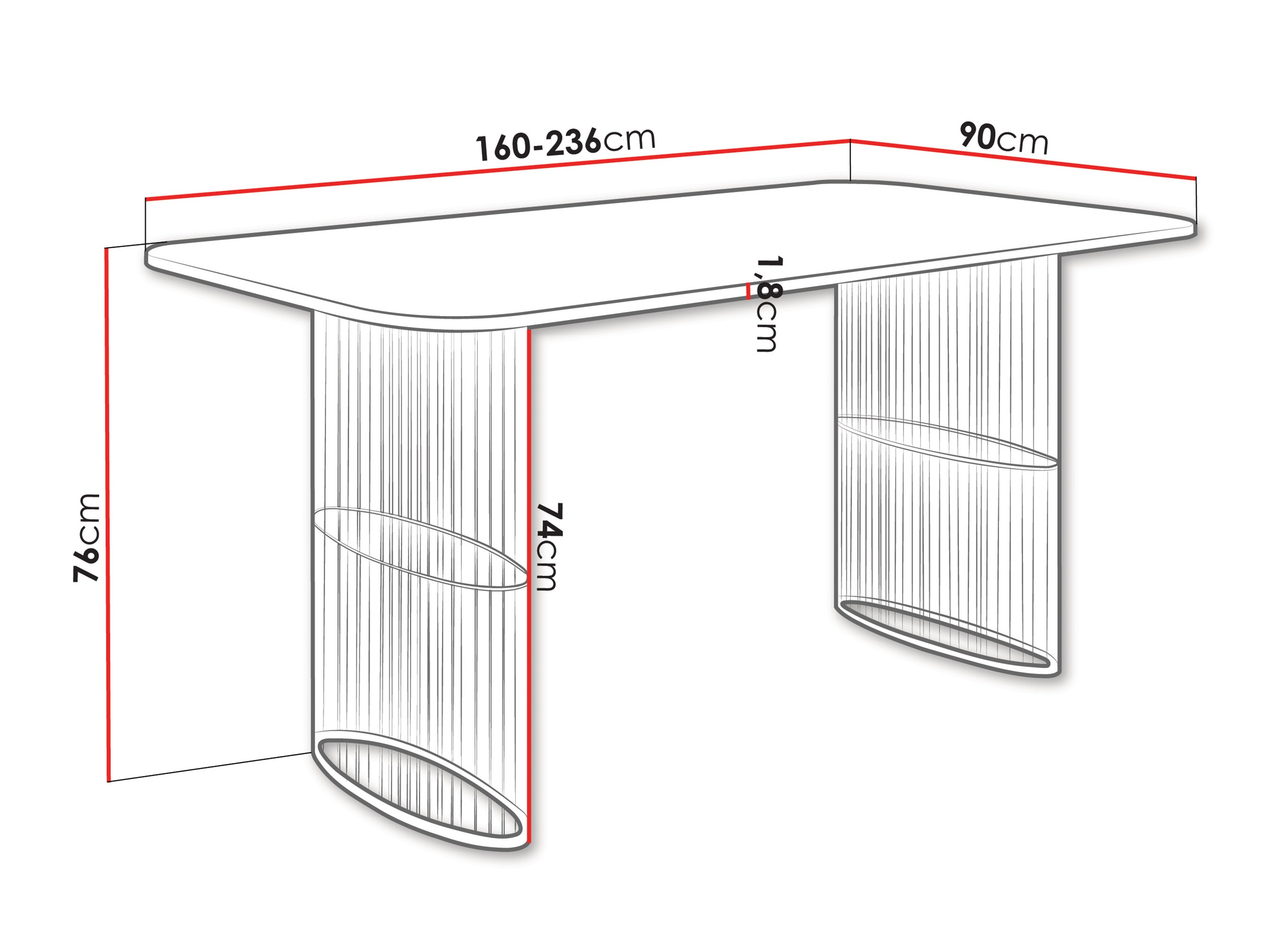 Mesa Oswego 163 (Craft de carvalho dourado)