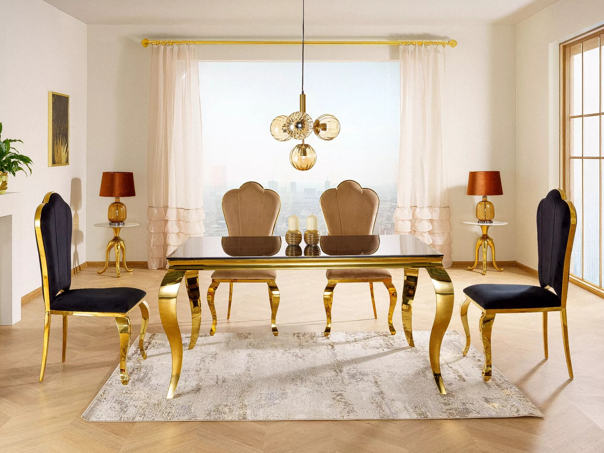 Mesa Detroit 323 (Dourado + Preto)