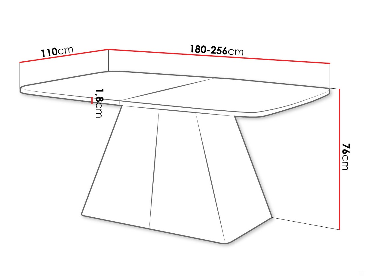Mesa Oswego 170 (Branco)