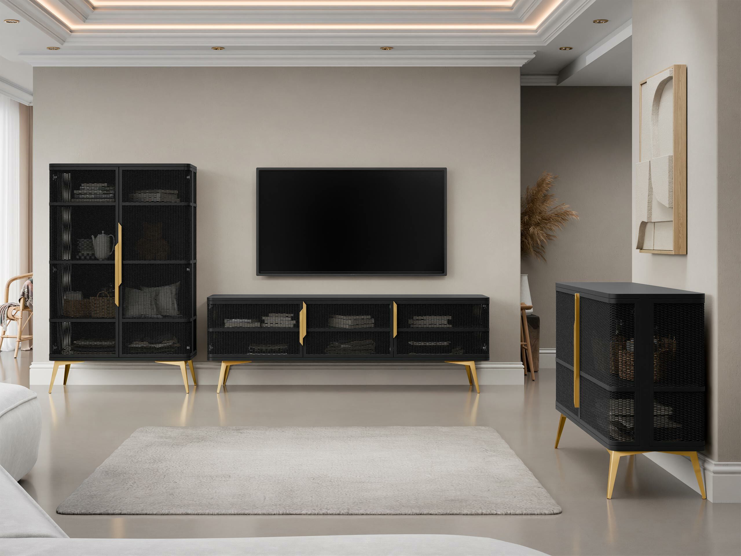 Móvel de TV Camfelo 102 (Preto)