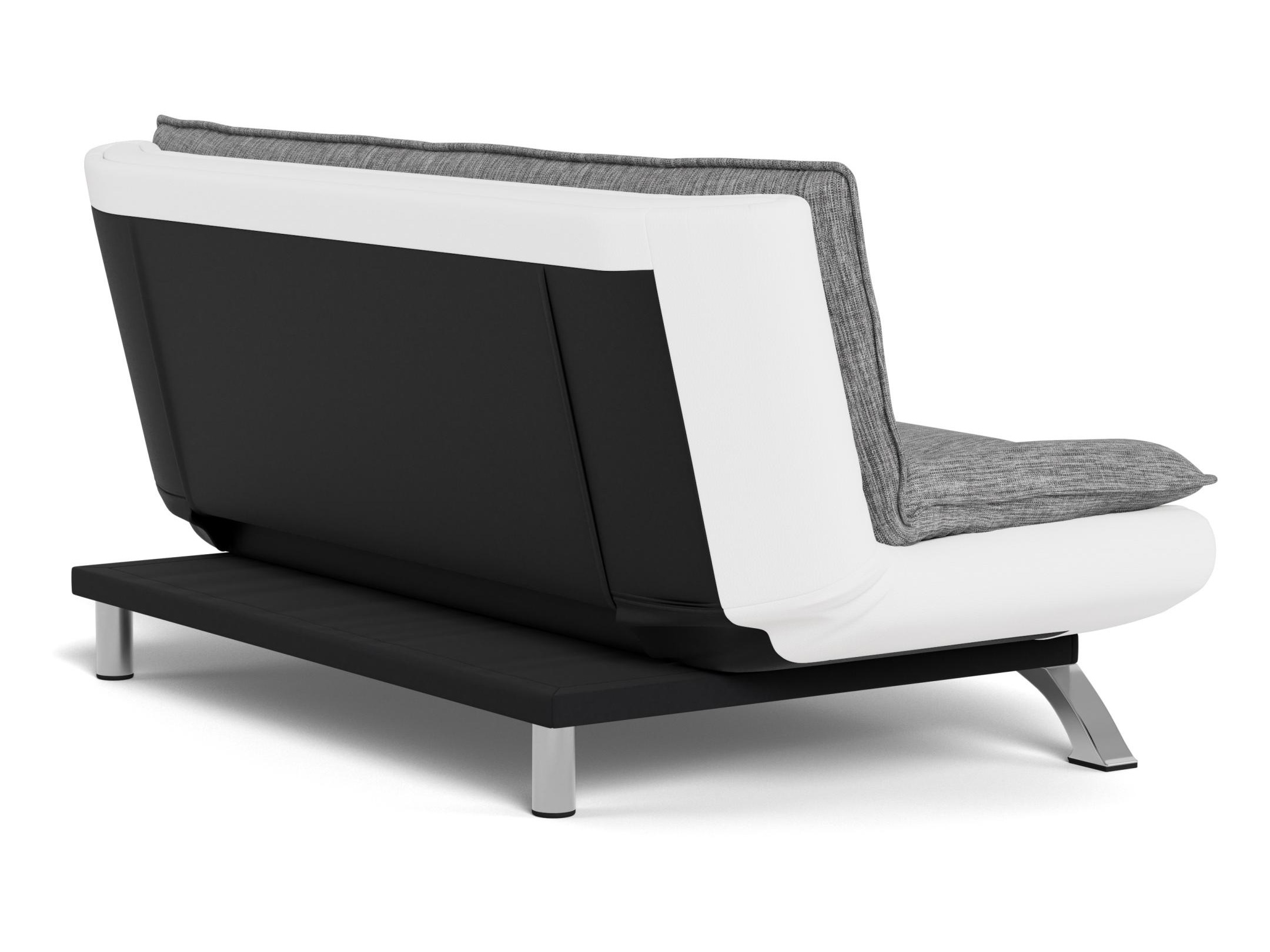 Sofá-cama Norsica 228 (Branco + Cinzento claro)