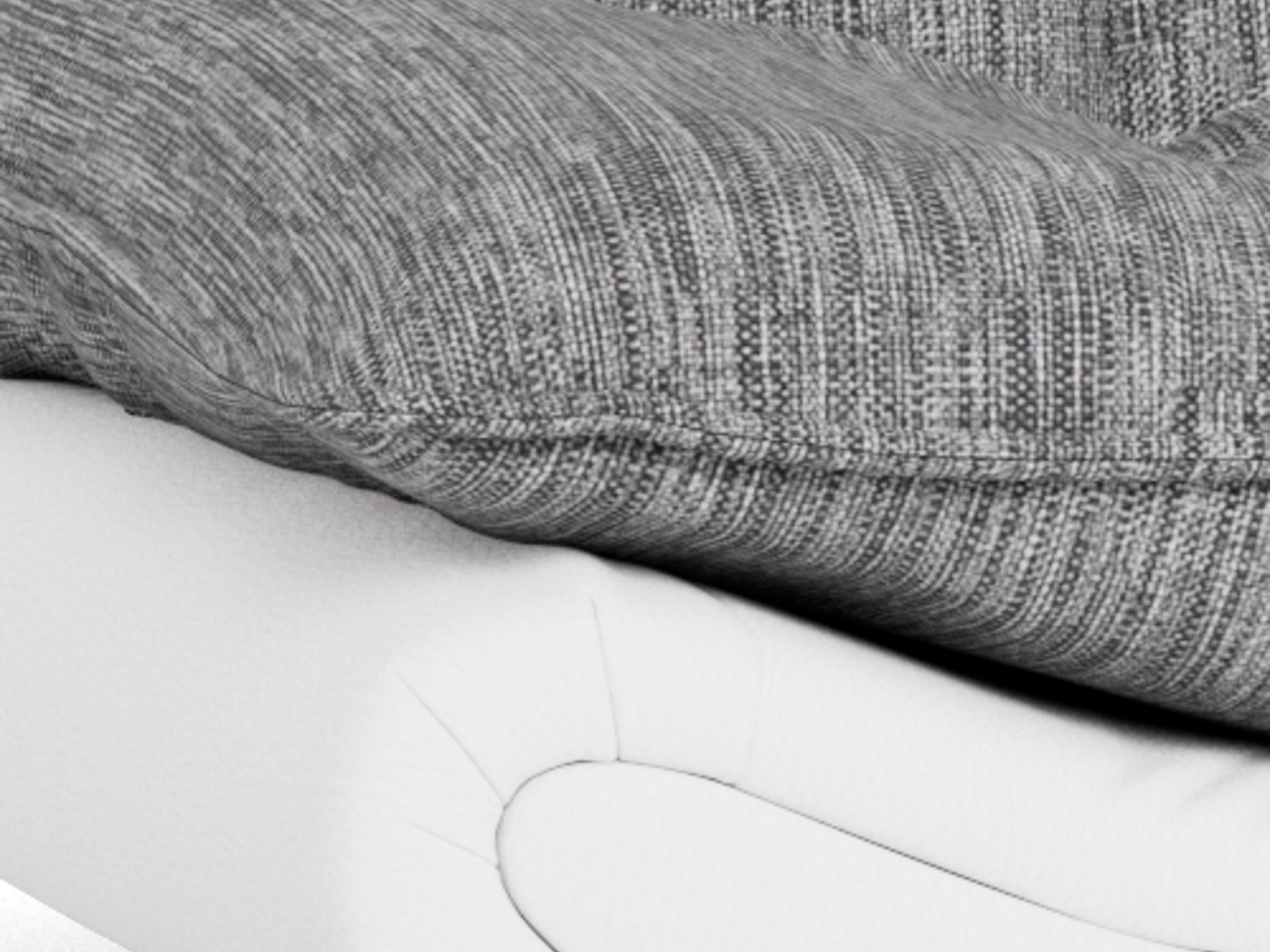 Sofá-cama Norsica 228 (Branco + Cinzento claro)