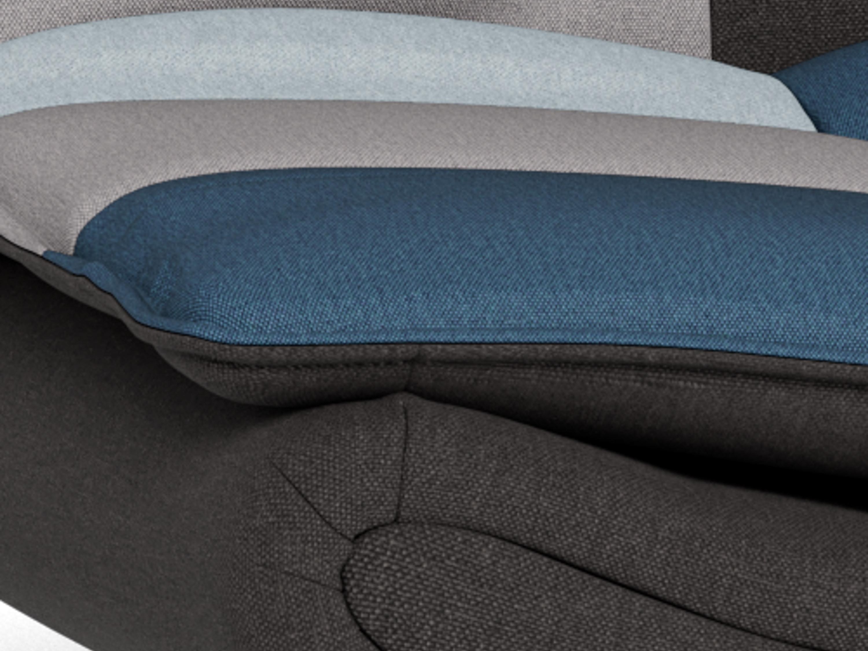 Sofá-cama Norsica 228 (Cinzento + Azul)