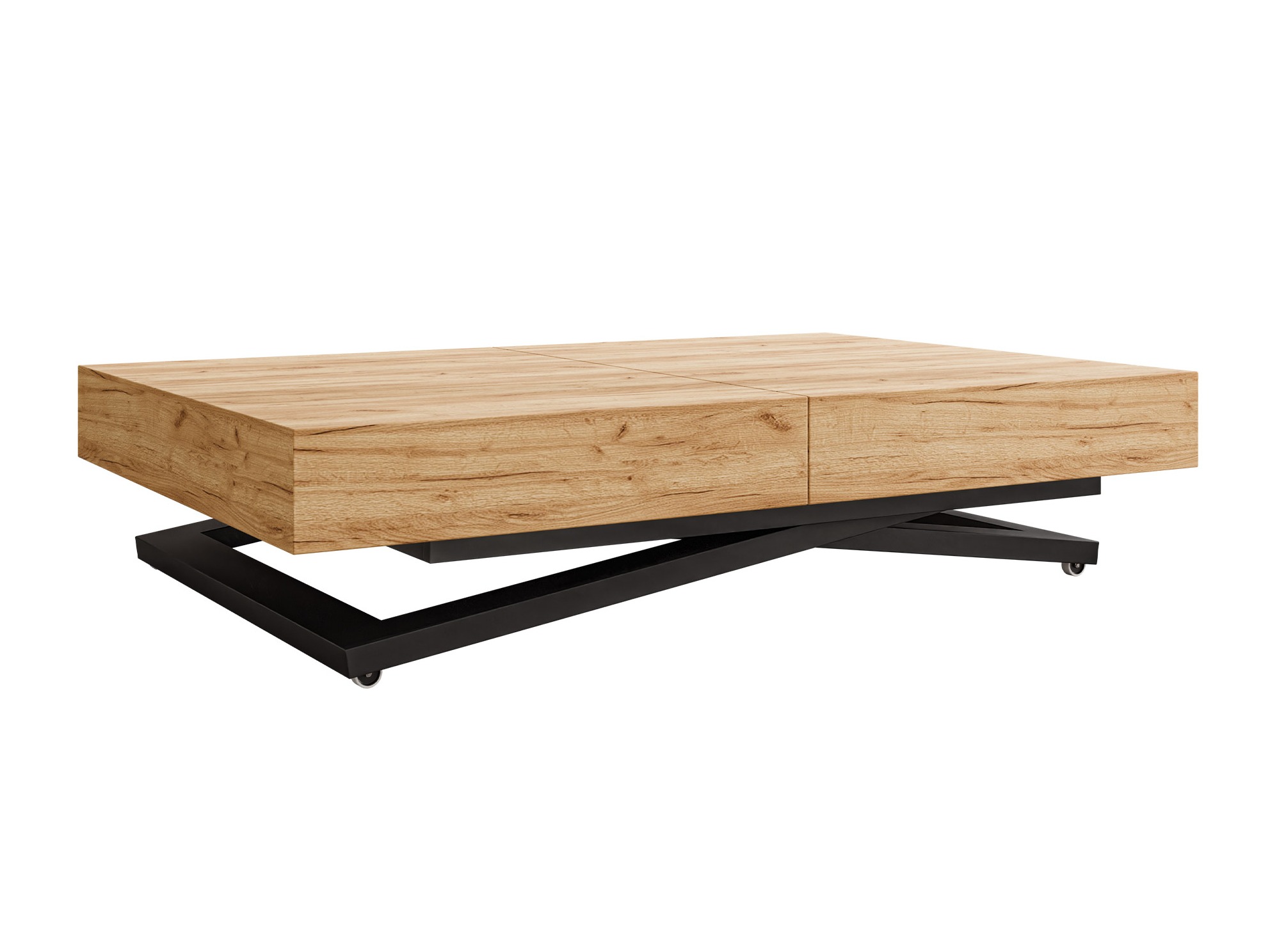 Mesa de centro extensível Oswego 171 (Craft de carvalho dourado)