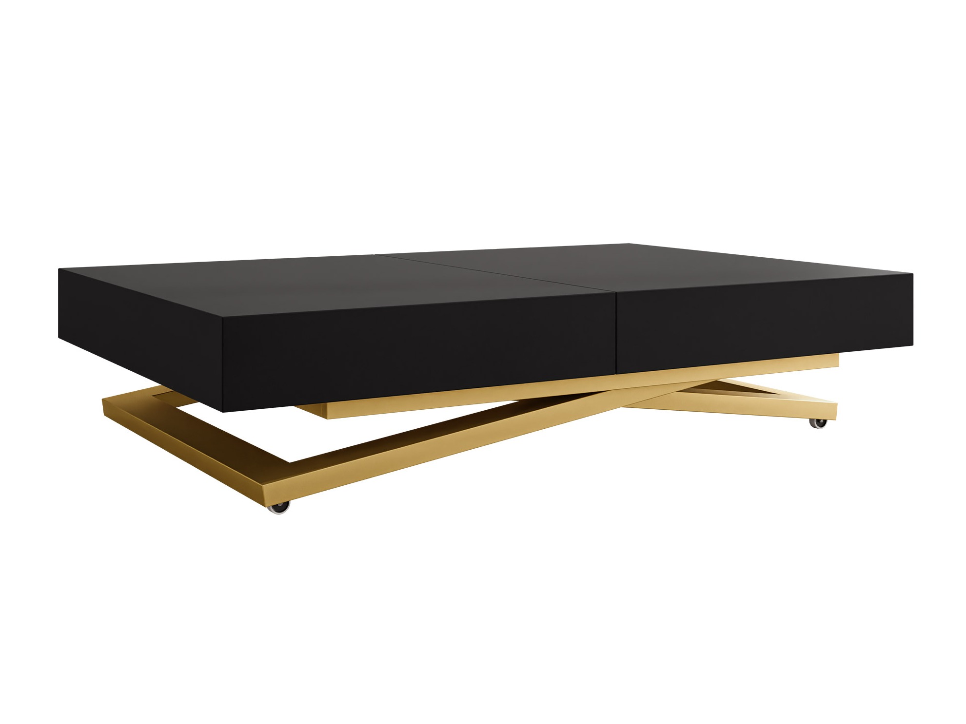 Mesa de centro extensível Oswego 173 (Preto)
