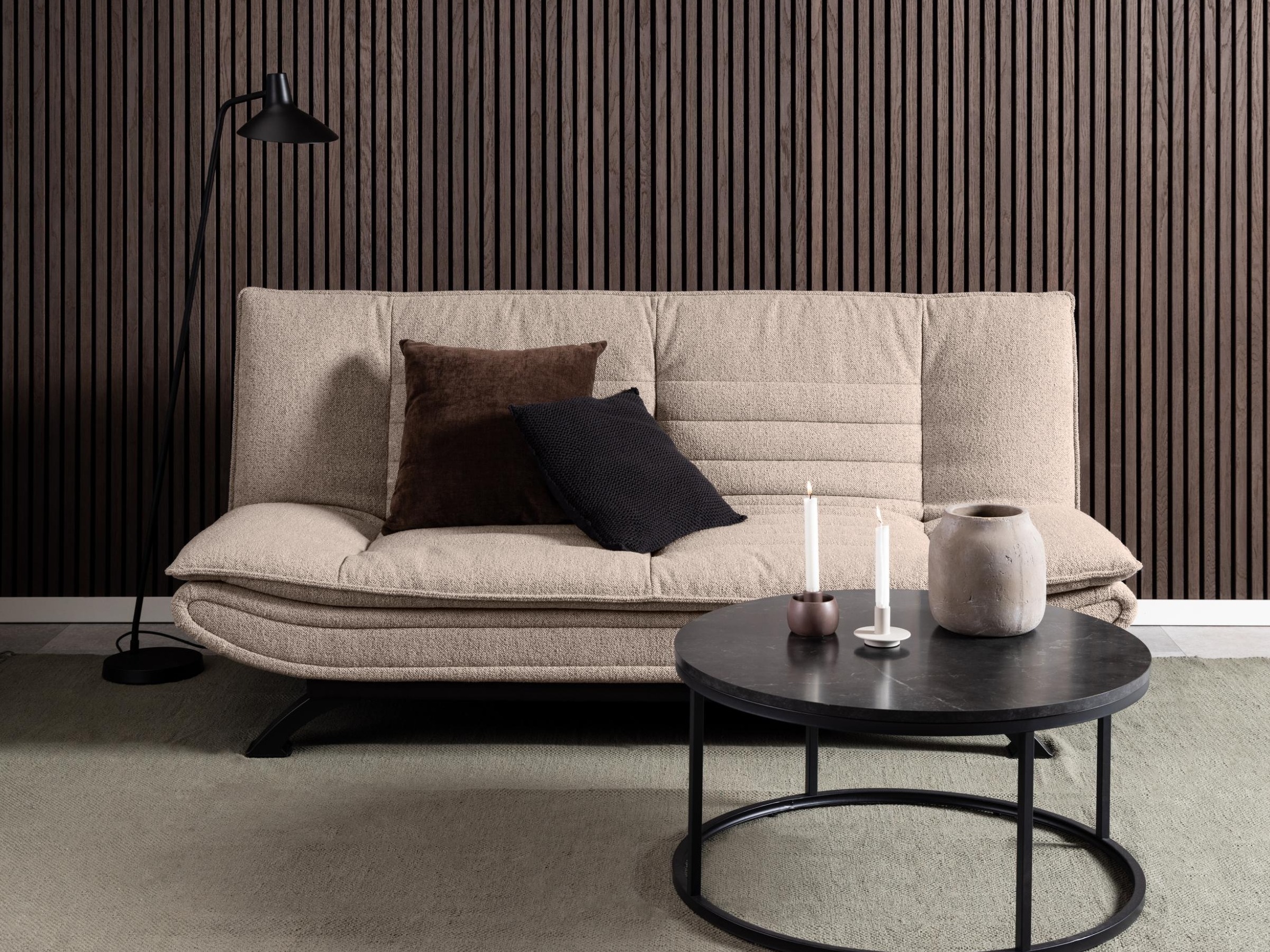 Sofá-cama Norsica 279 (Bege)