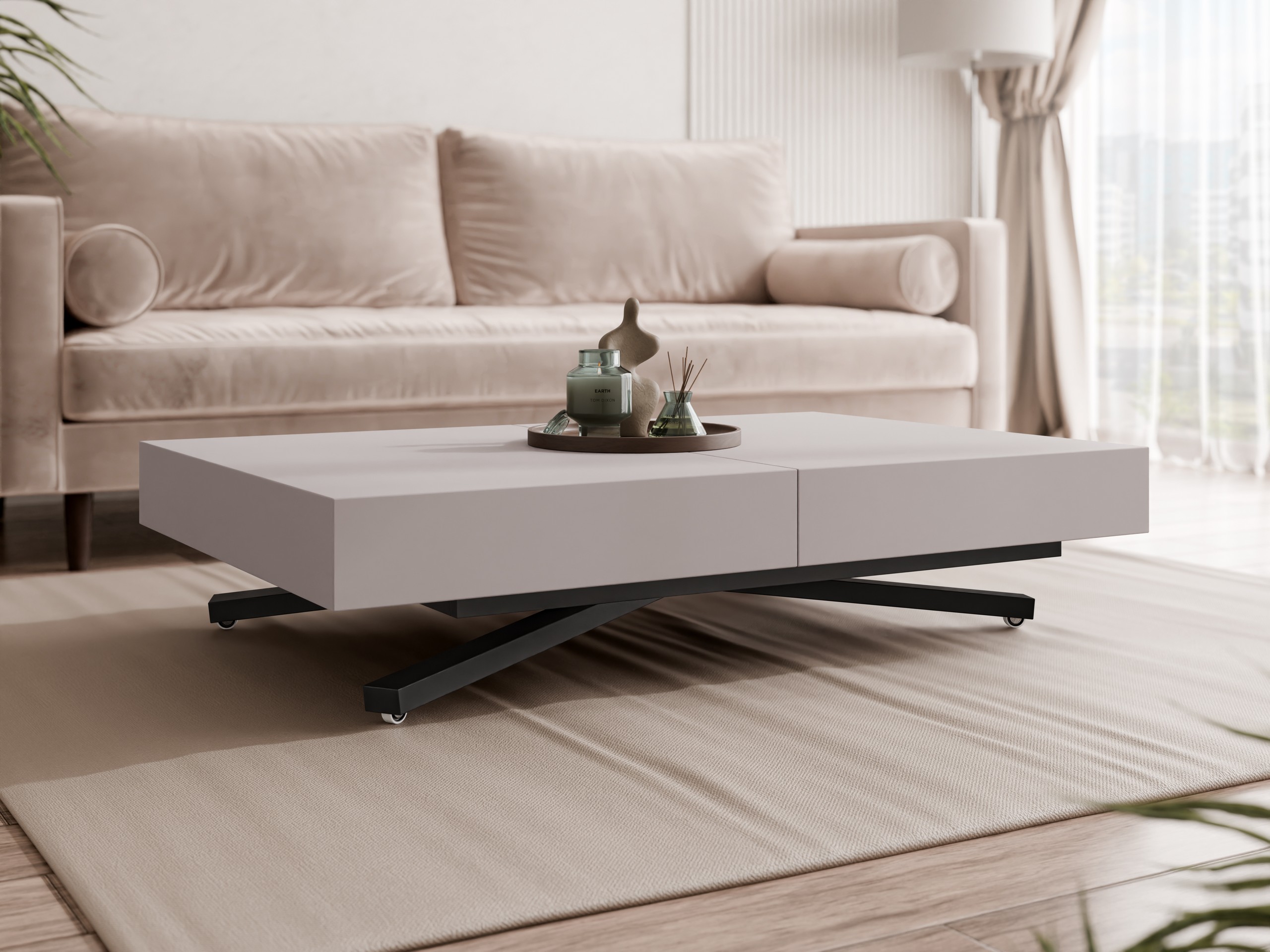 Mesa de centro extensível Oswego 176 (Caxemira)
