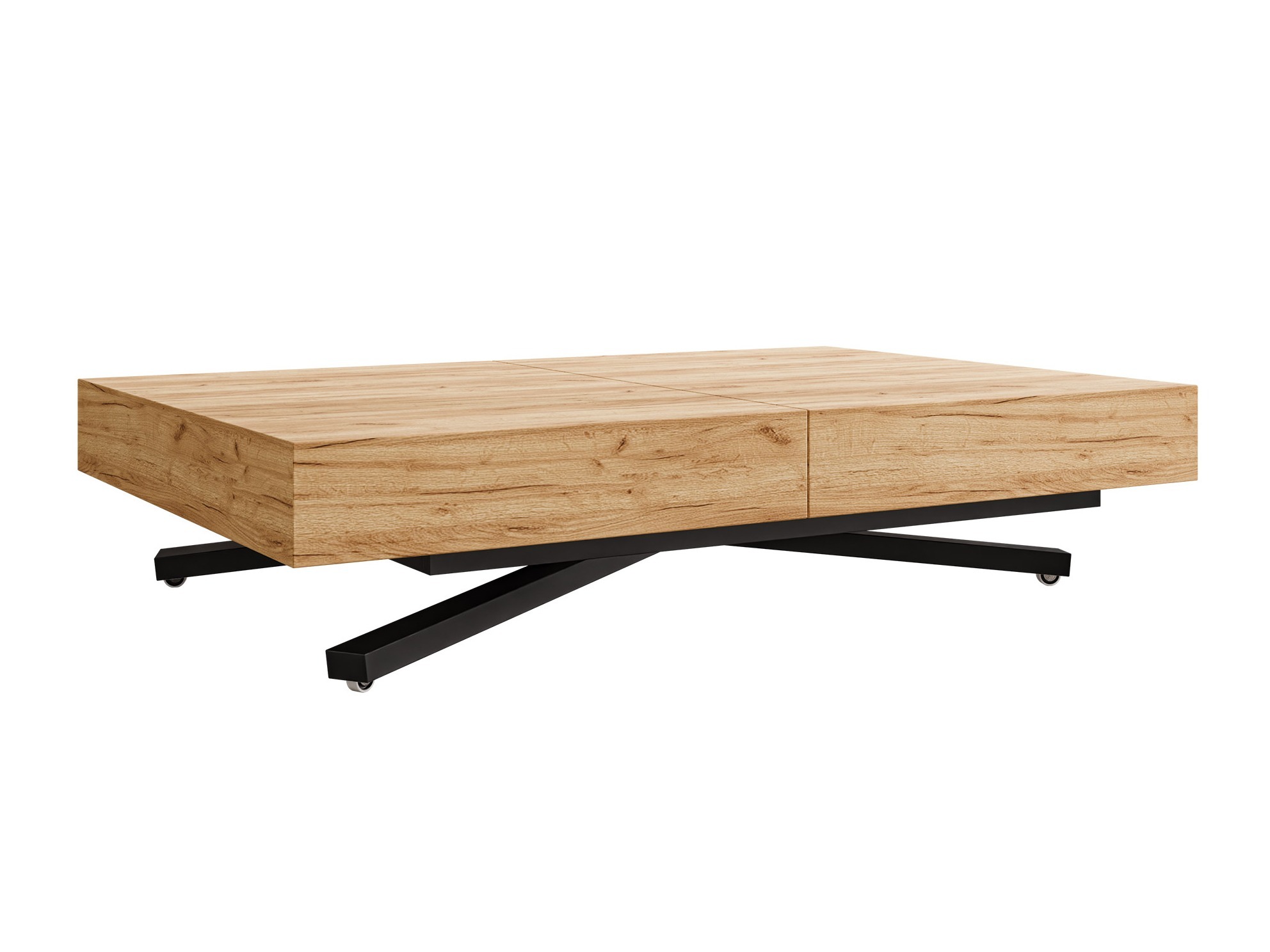 Mesa de centro extensível Oswego 176 (Craft de carvalho dourado)