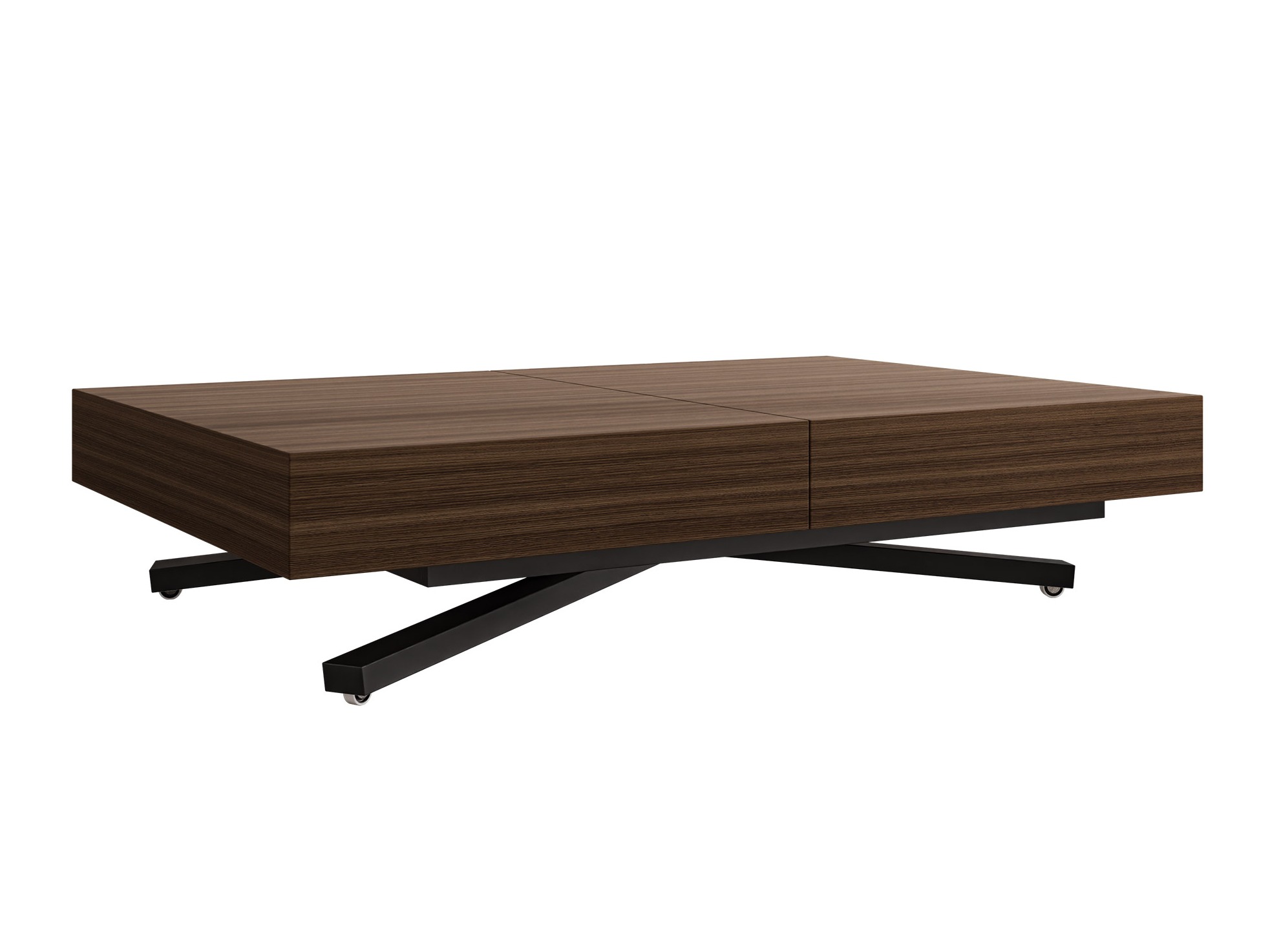 Mesa de centro extensível Oswego 176 (Nogueira)