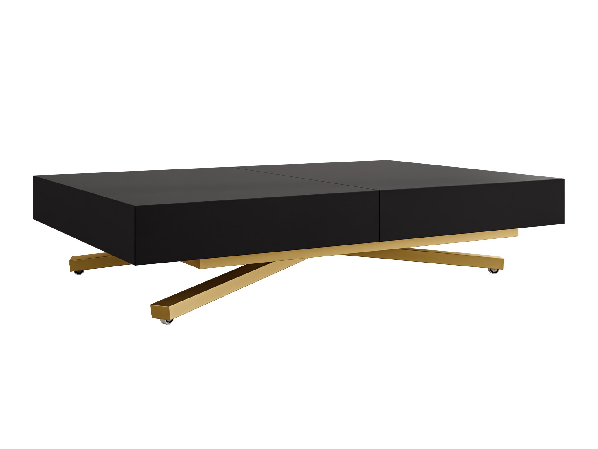 Mesa de centro extensível Oswego 178 (Preto)
