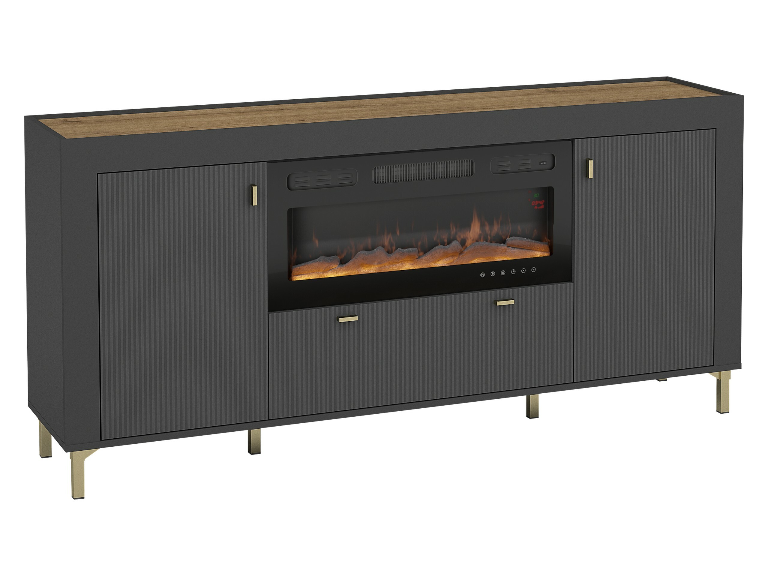 Cómoda Mormavu 110 (Preto matte)